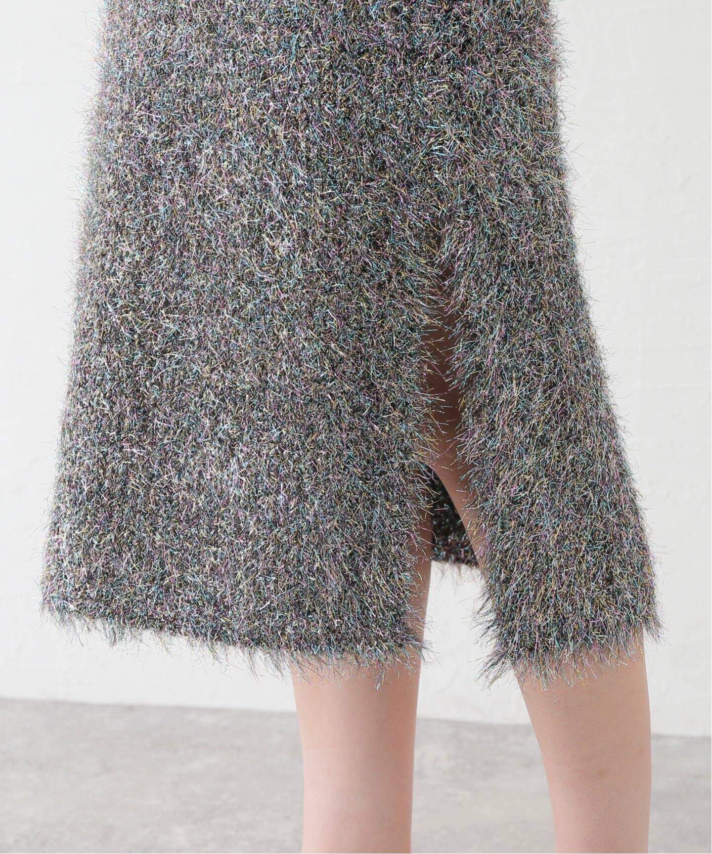 SARA MALLIKA/サラマリカ】SHINY FLUFFY KNIT SKIRT 021242SM3（その他  