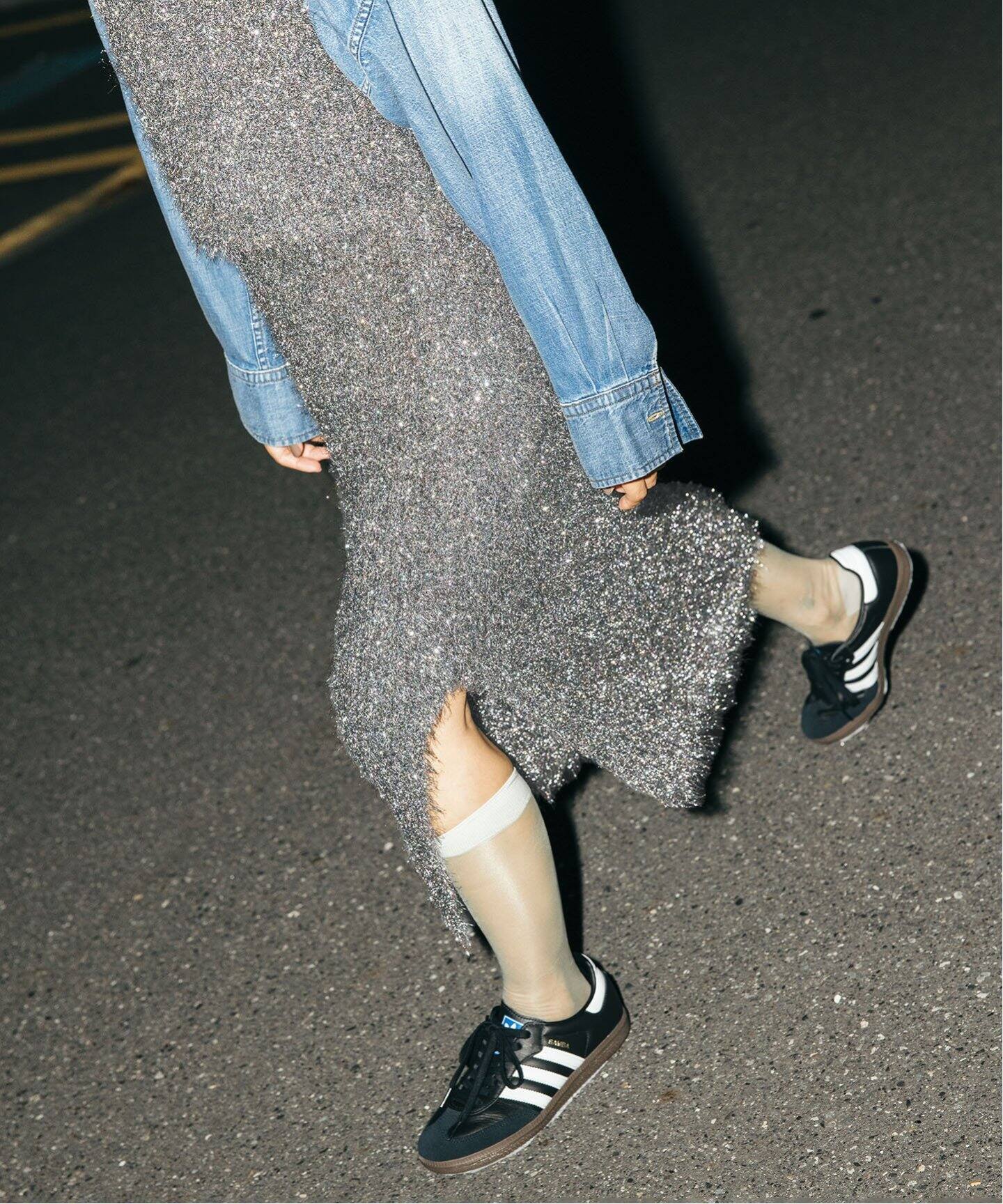 SARA MALLIKA/サラマリカ】SHINY FLUFFY KNIT SKIRT 021242SM3（その他  