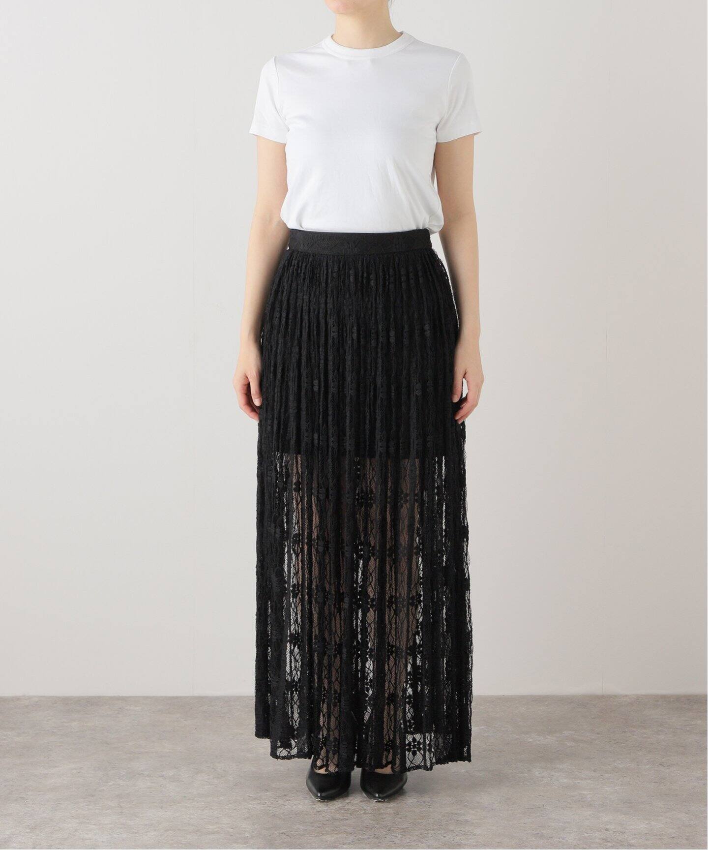 スカート CLANE 2WAY LACE LAYERED SKIRT セール】2WAY LACE LAYERED SKIRT（スカート）｜CLANE（クラネ