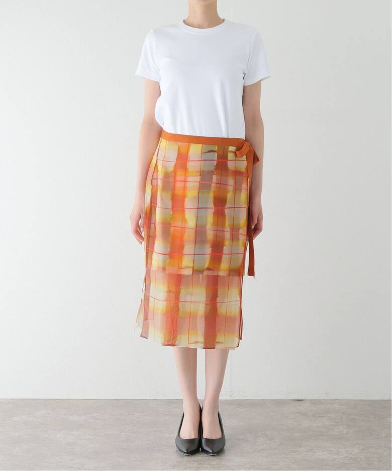 LEE MATHEWS/リー マシュー】 Amelie Wrap Skirt M2401SK181ORG 