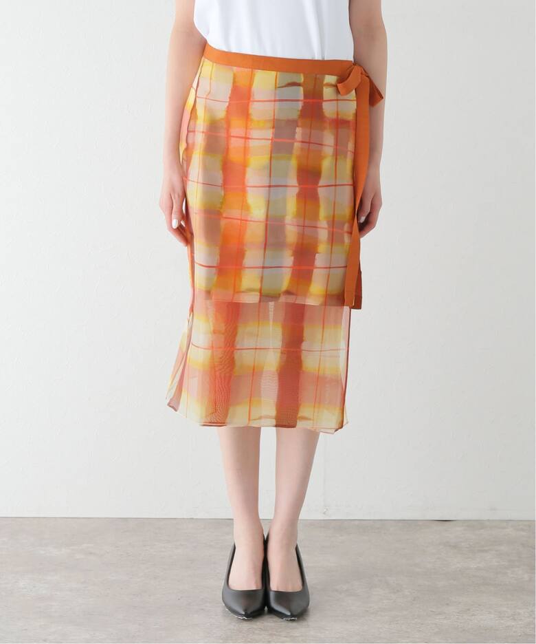 LEE MATHEWS/リー マシュー】 Amelie Wrap Skirt M2401SK181ORG 