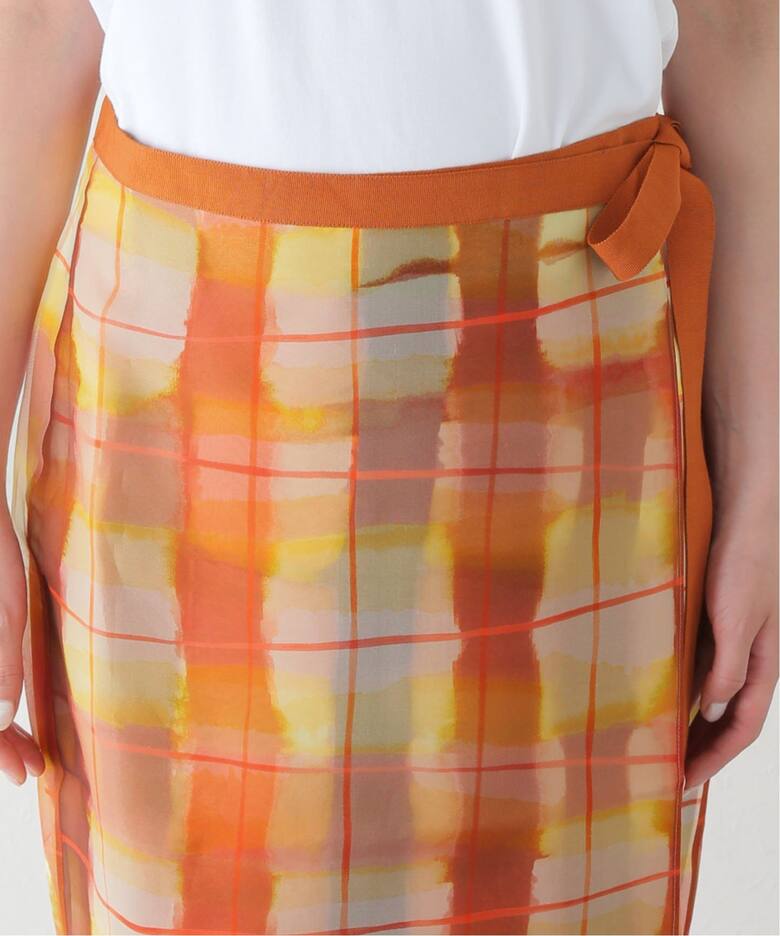 LEE MATHEWS/リー マシュー】 Amelie Wrap Skirt M2401SK181ORG 