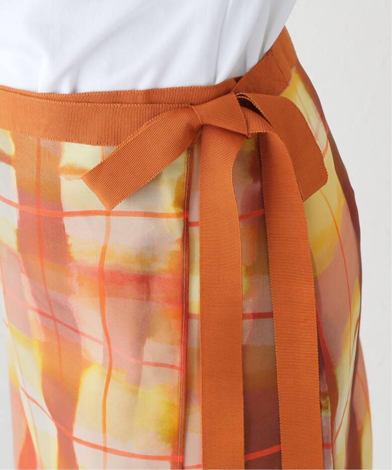 LEE MATHEWS/リー マシュー】 Amelie Wrap Skirt M2401SK181ORG 