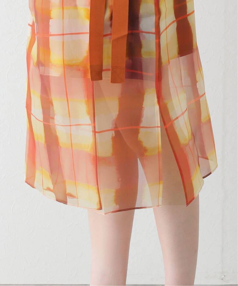 LEE MATHEWS/リー マシュー】 Amelie Wrap Skirt M2401SK181ORG 