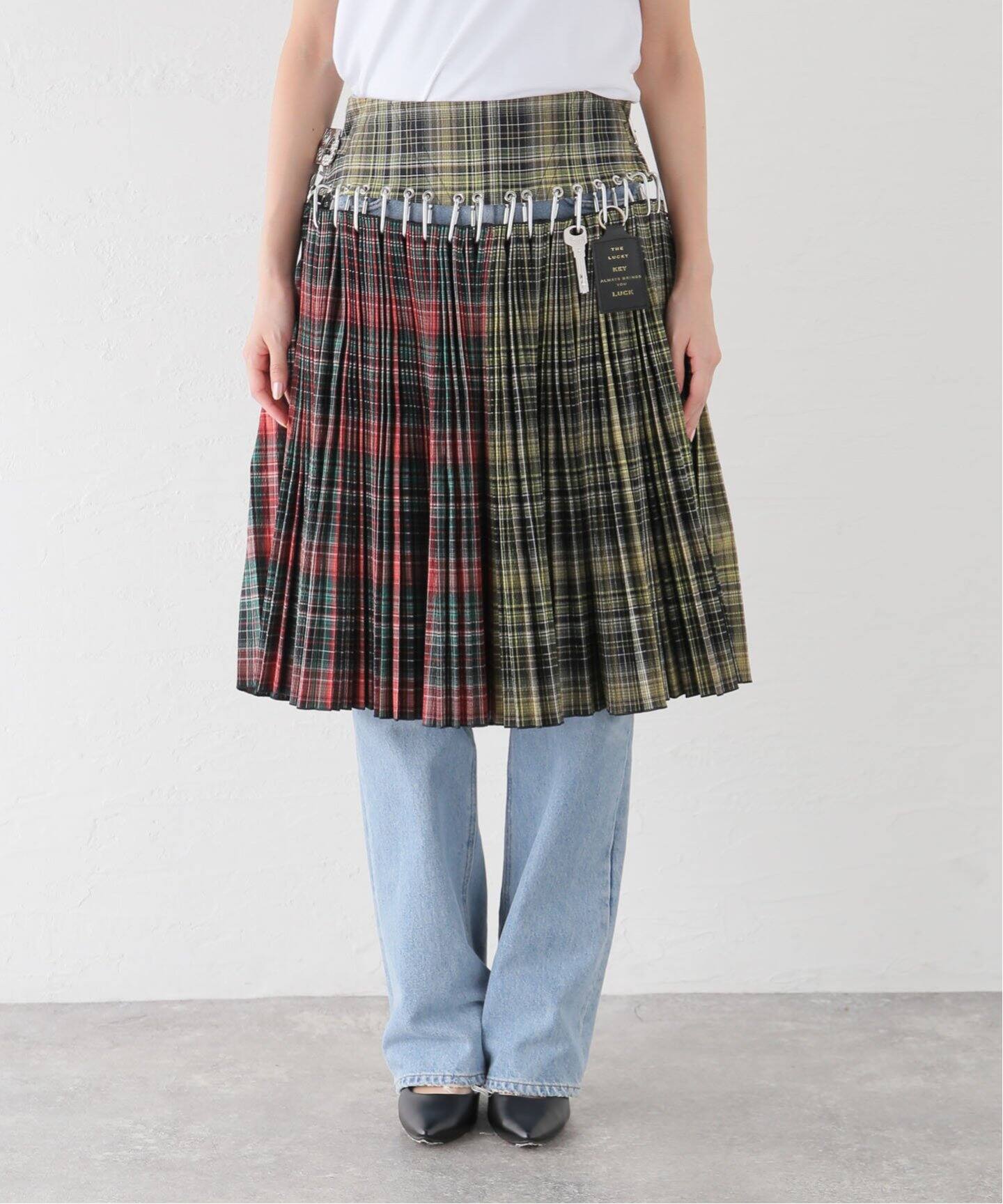 CHOPOVA LOWENA/チョポヴァ・ロウェナ】GREEN WOOD TARTAN SK:スカート  