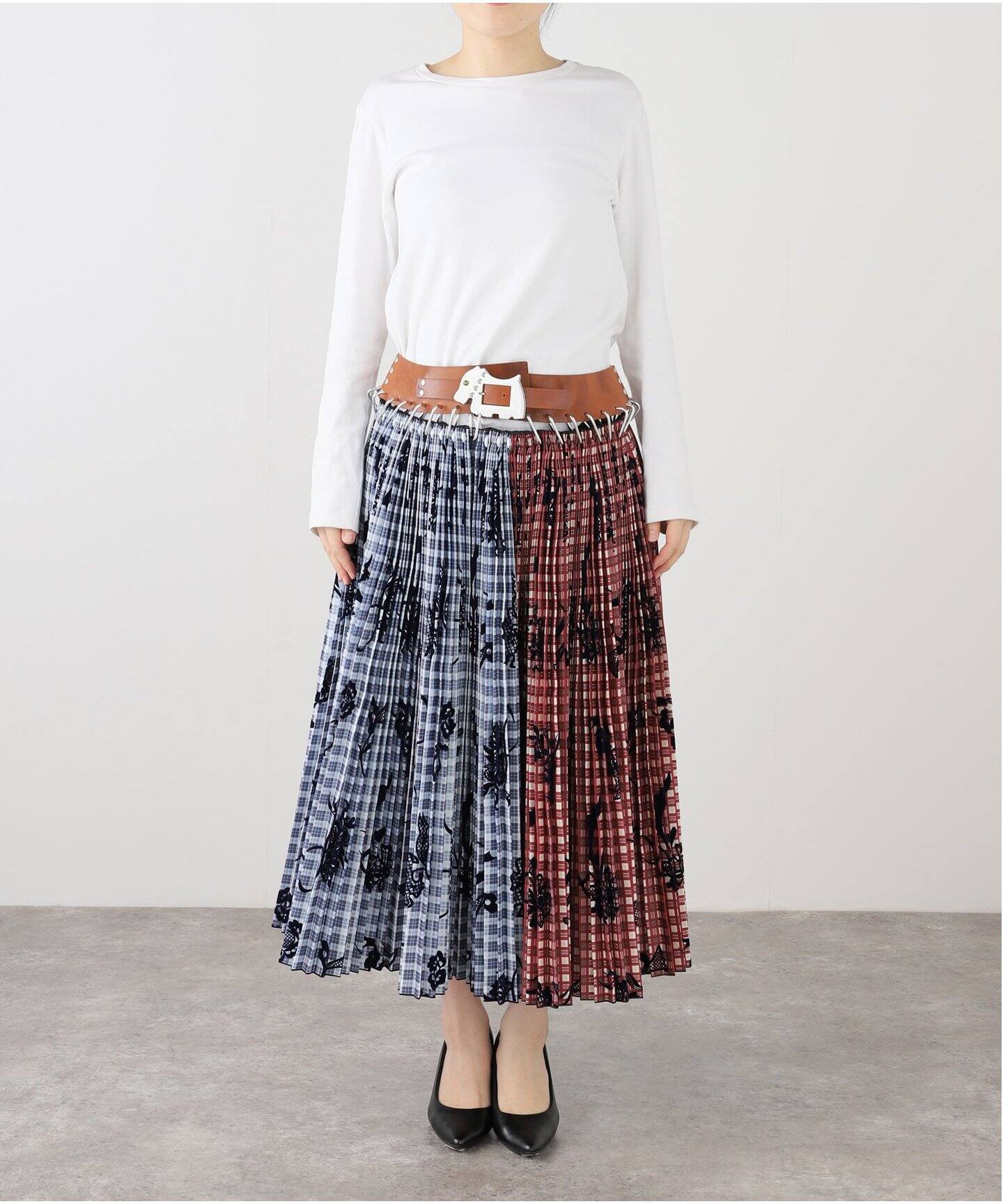 CHOPOVA LOWENA】TAFFETA MIDI CARABINER SK（ロング・マキシ丈  