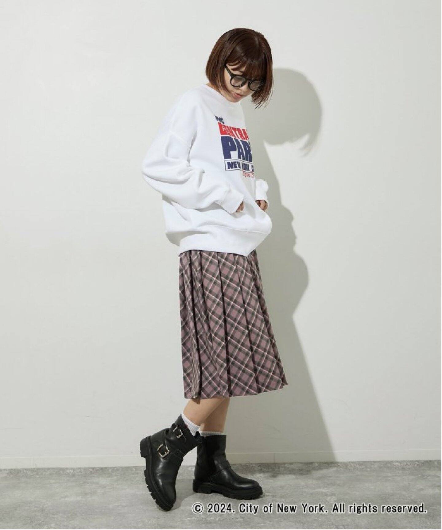 チェックプリーツスカート（ひざ丈スカート）｜Oriens JOURNAL  