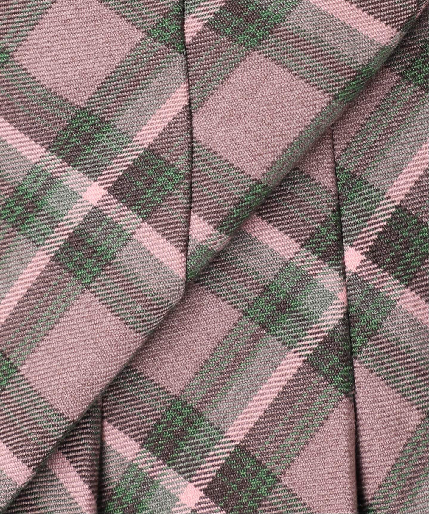 シェリエ sheller チェックプリーツスカート ホワイトSサイズ タグ付き