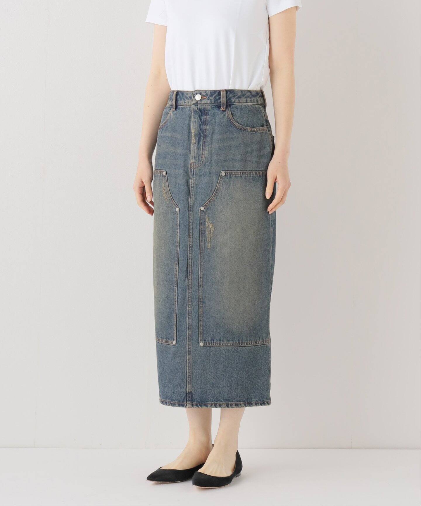 ダブルニー デニムスカート（デニムスカート）｜Oriens JOURNAL  