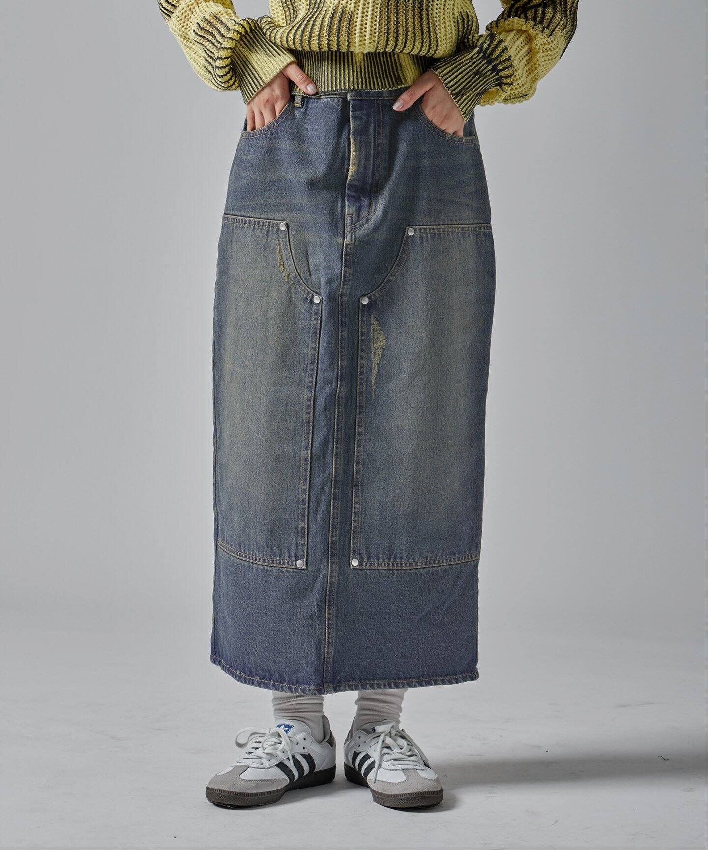 ダブルニー デニムスカート（デニムスカート）｜Oriens JOURNAL  
