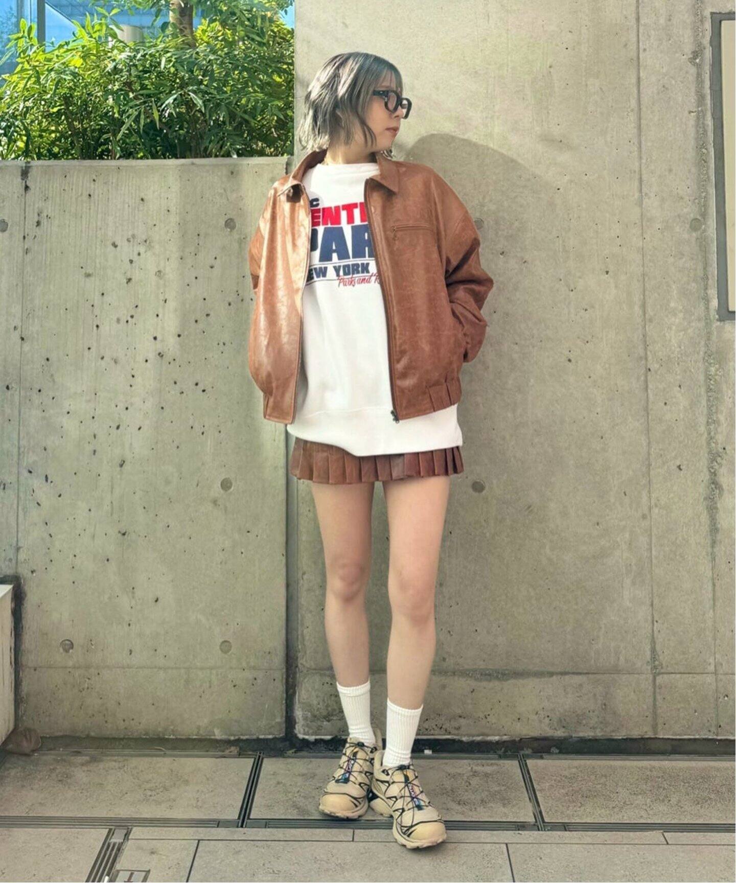 SCULPTOR/スカルプター】Western Faux Leather Micro Skir SL005316BW 