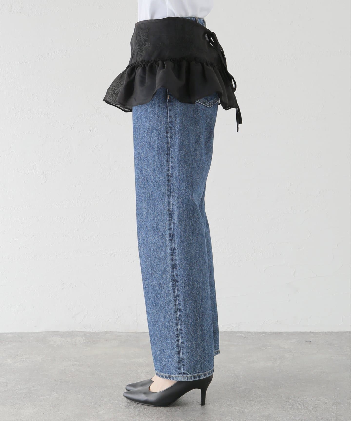 SCULPTOR ピーカブーマイクロシアースカート SCULPTOR/スカルプター】 Peekaboo Micro Sheer Skirt：スカート