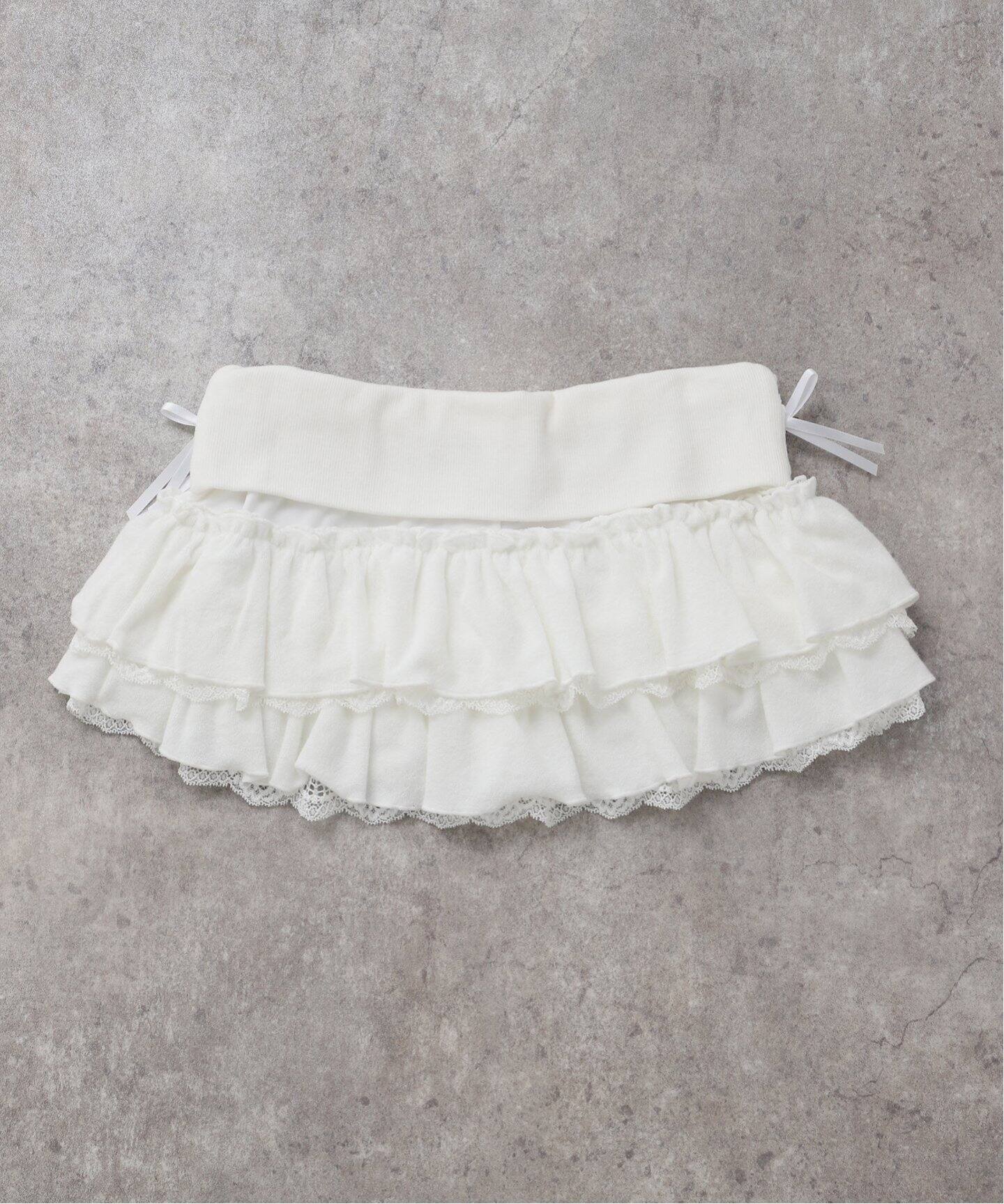 VIKTOR & ROLF シルクシフォン レーススカート 