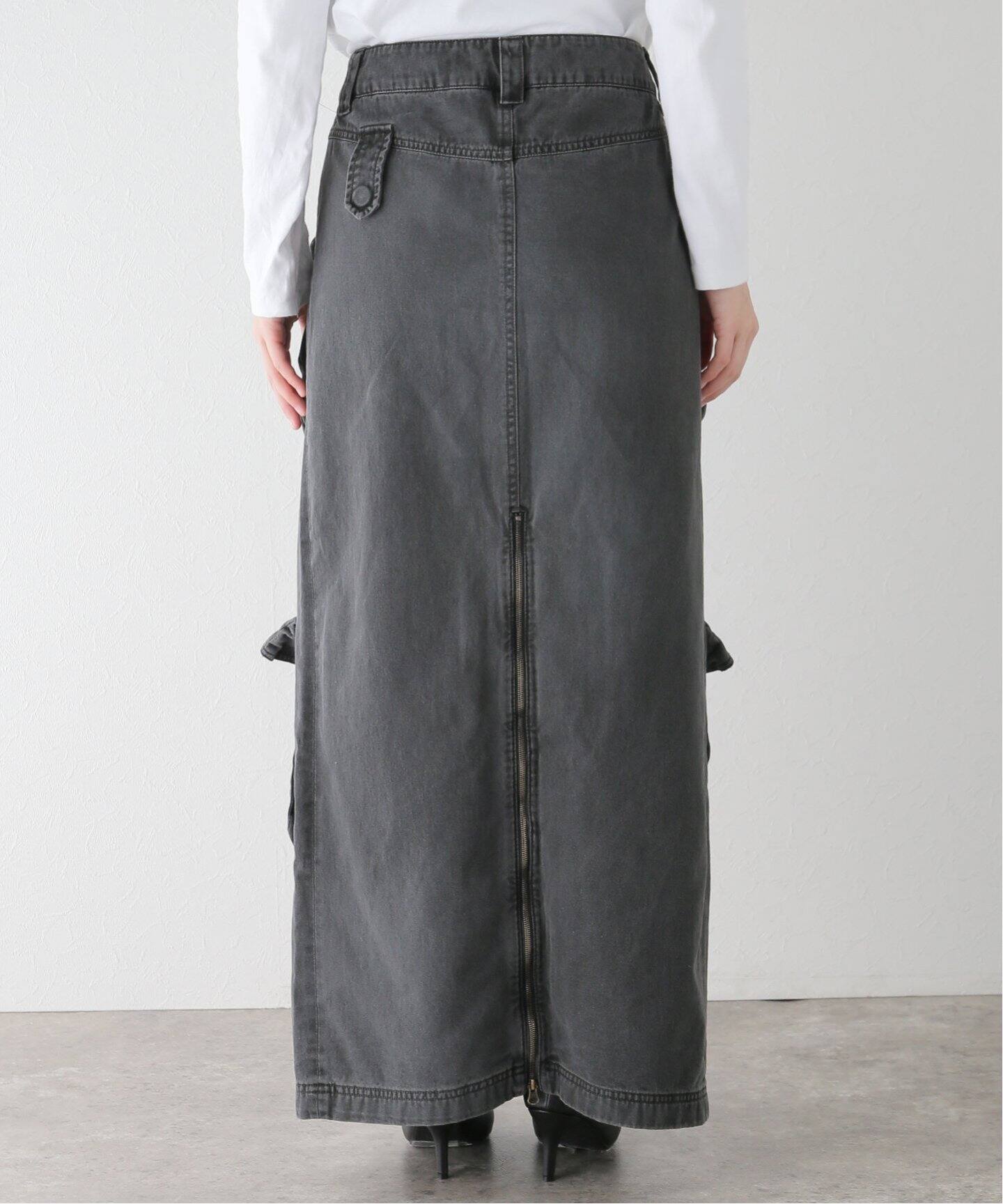 OPEN YY / オープンワイワイ】 CARGO POCKET FIELD SKIR：ロング  