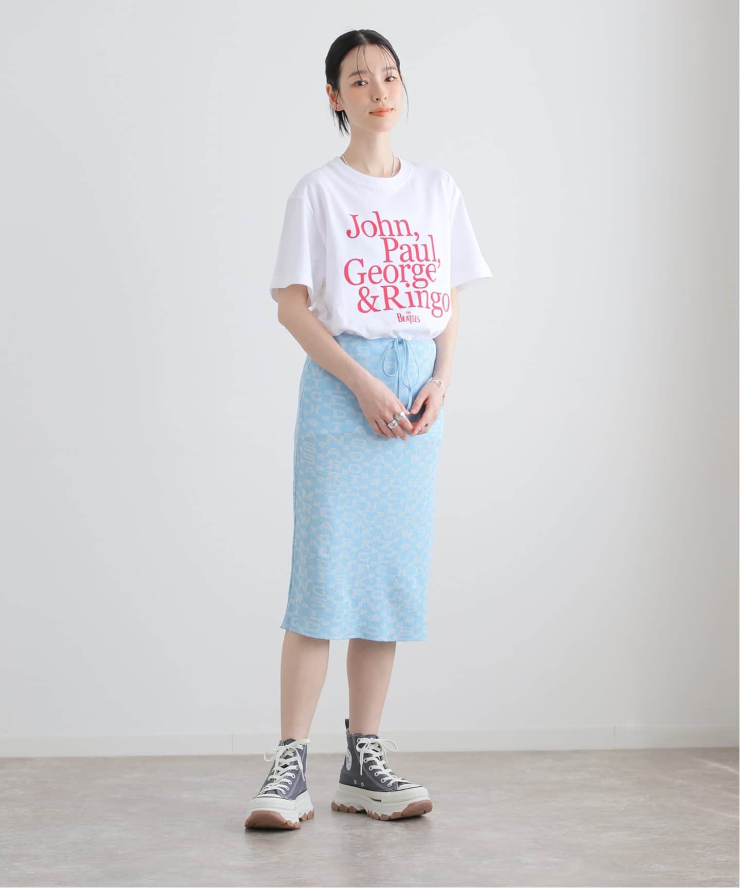 スカート Carne Bollente Alphabite Skirt Carne Bollente/カルネボレンテ】 Alphabite：スカート（ひざ丈