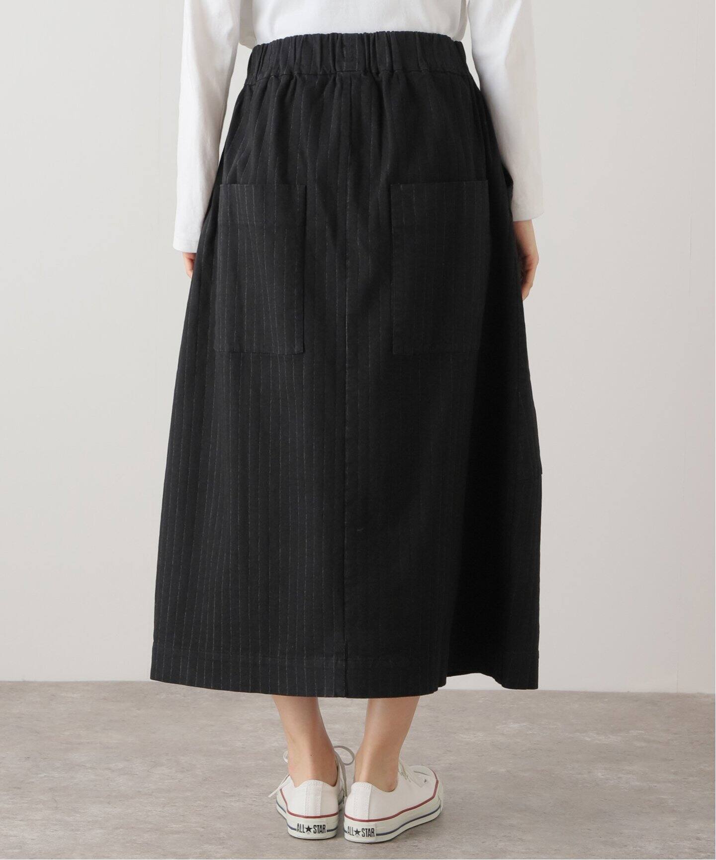 album di famiglia/アルバム ディ ファミリア】 PINSTRIPED SKIRT  