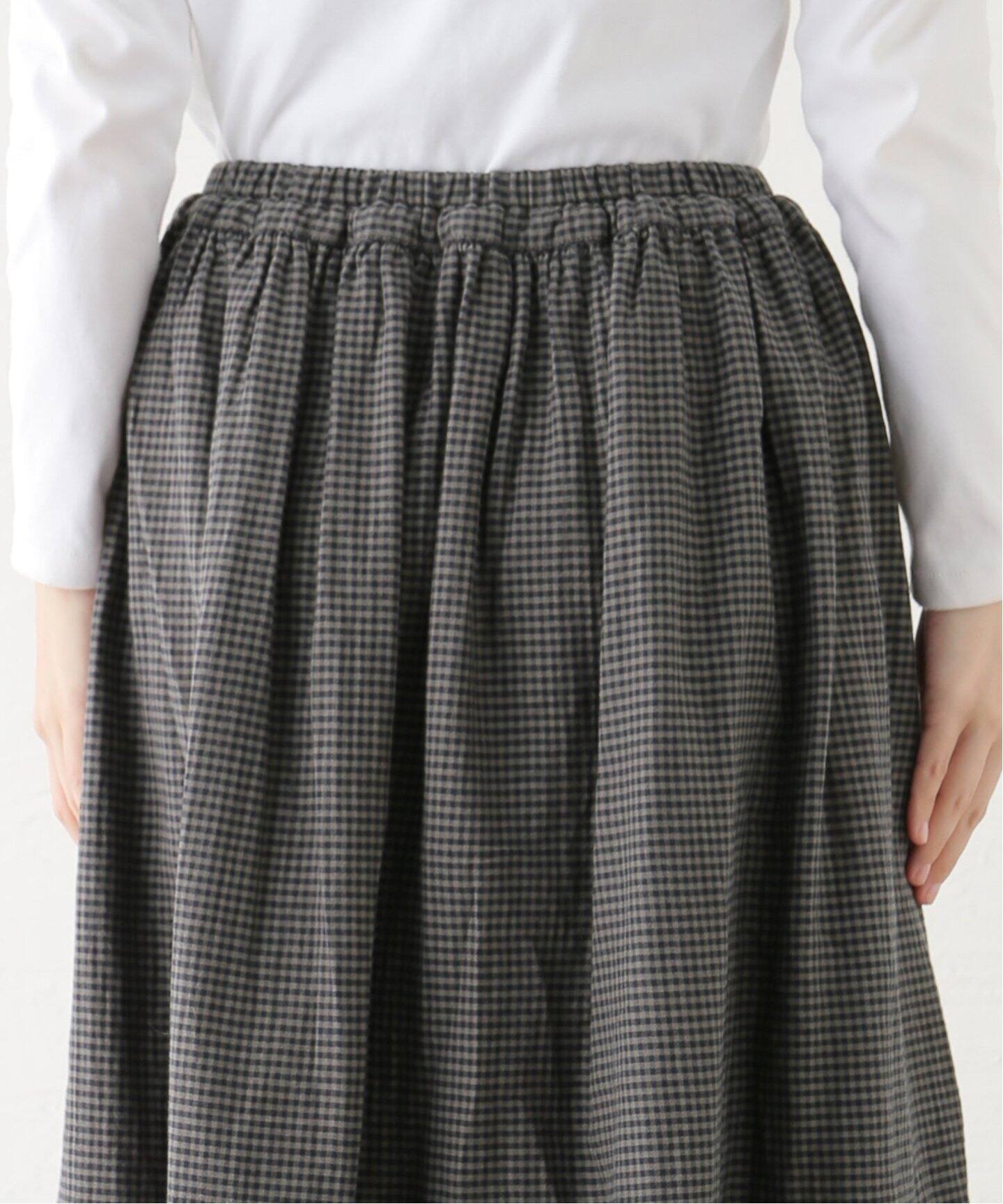 ARMEN/アーメン】CHECK EASY GATHERED SKIRT（その他スカート  