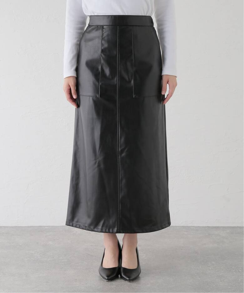 フェイクレザーロングスカート（ロング・マキシ丈スカート）｜JOURNAL  