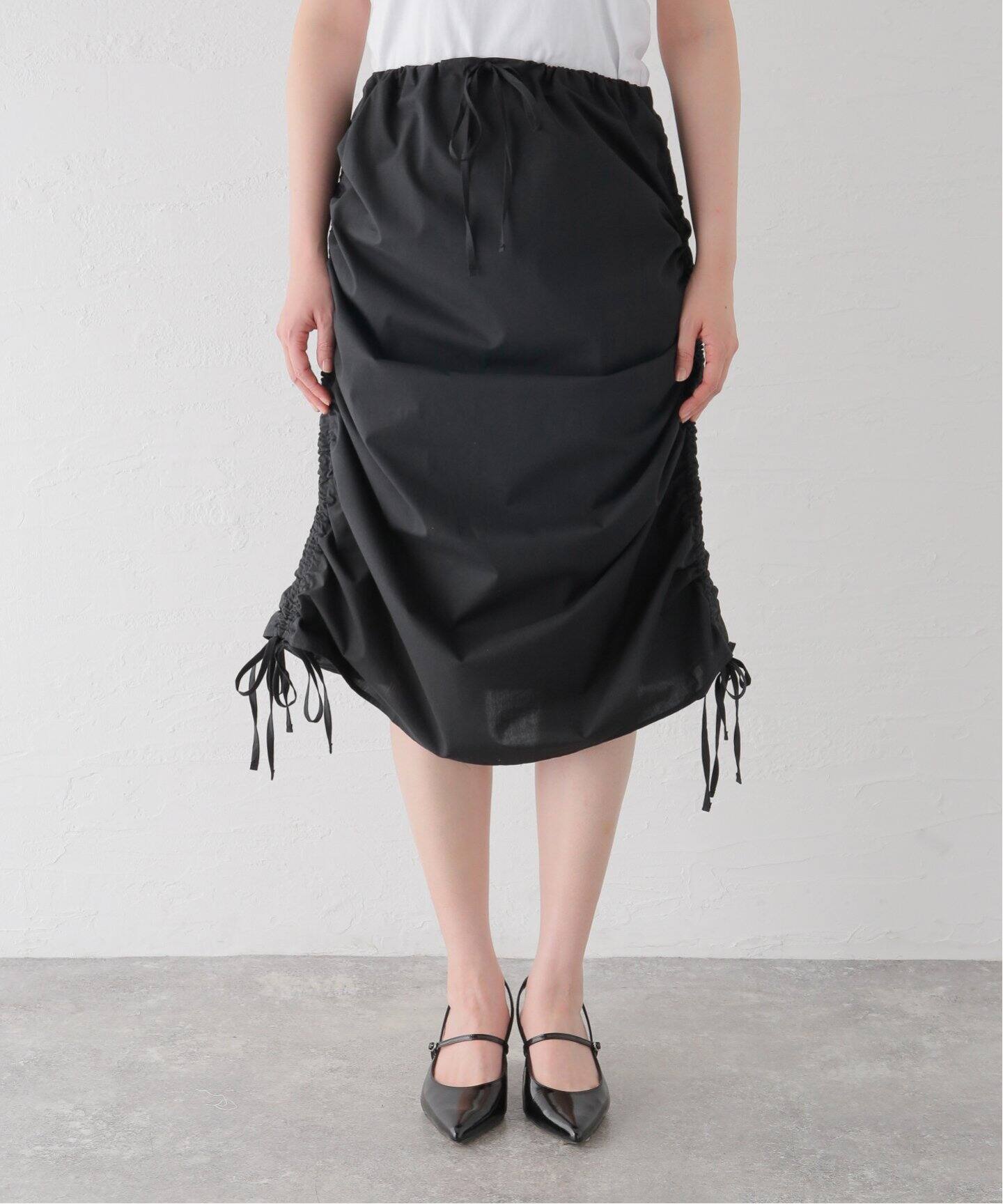 BASERANGE/ベースレンジ】PICTORIAL STRAP SKIRT：スカート（ロング 