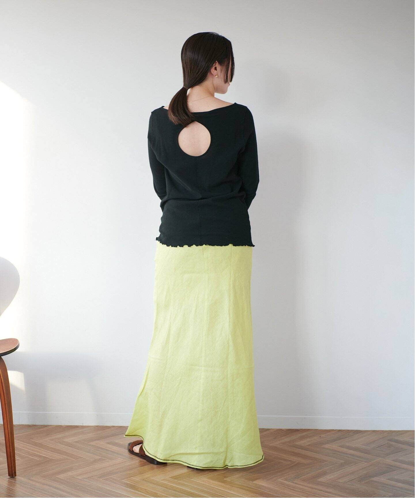 BASERANGE/ベースレンジ】DYDINE FITTED SKIRT（ロング・マキシ丈  
