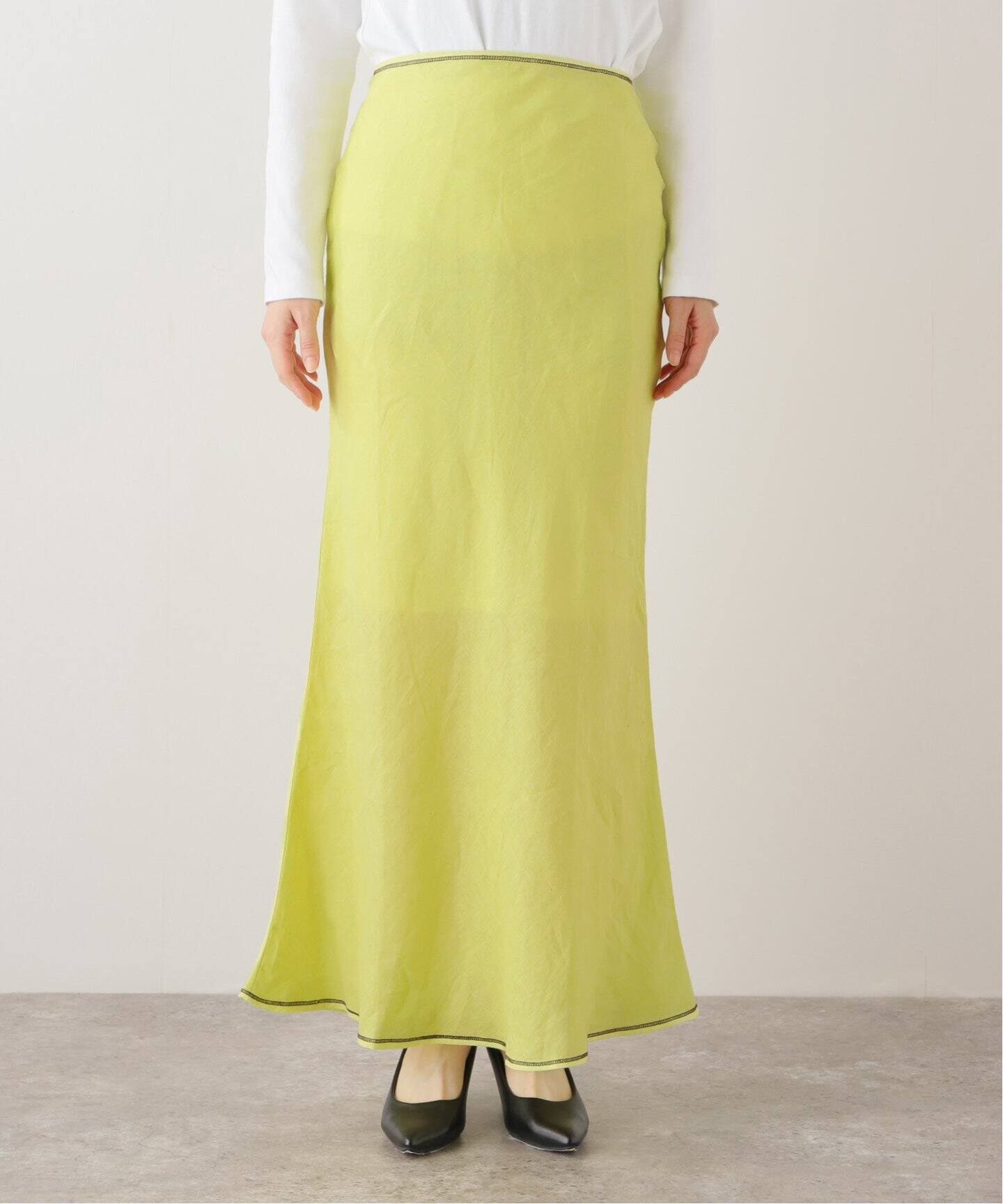 BASERANGE/ベースレンジ】DYDINE FITTED SKIRT（ロング・マキシ丈  