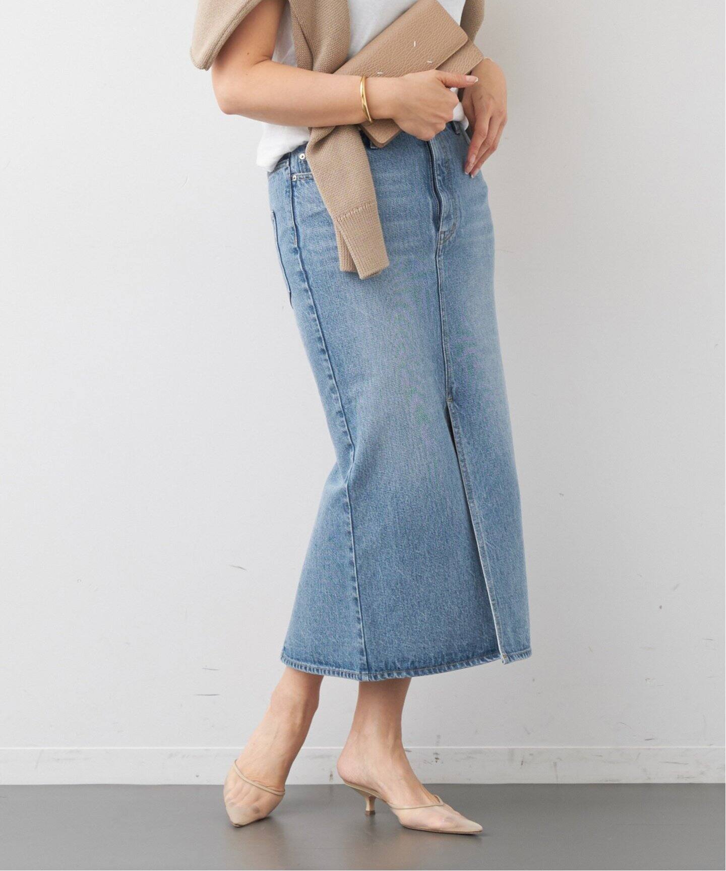 DENIM W Slit スカート（デニムスカート）｜Deuxieme Classe  