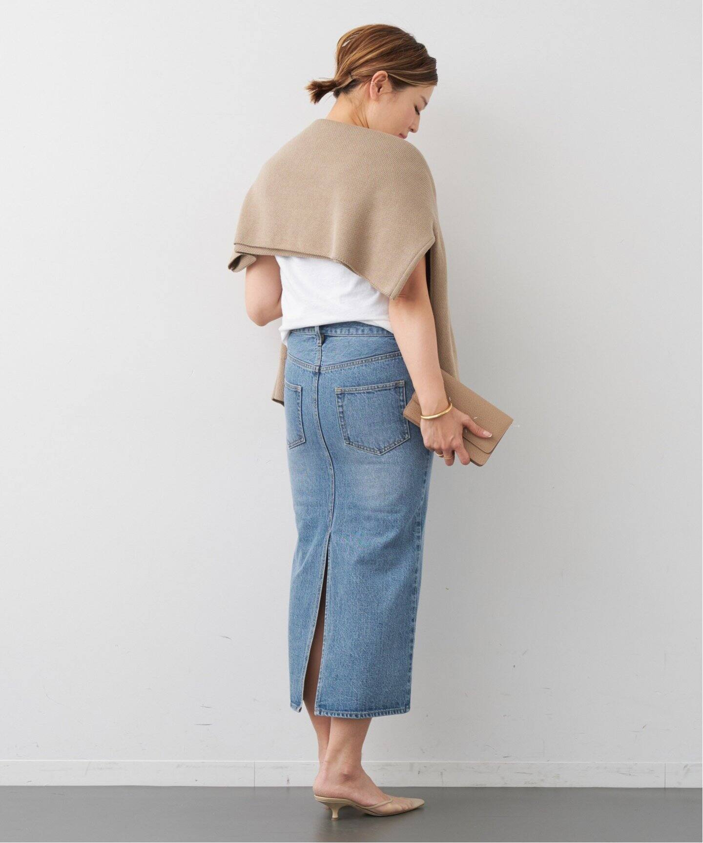 DENIM W Slit スカート（デニムスカート）｜Deuxieme Classe 