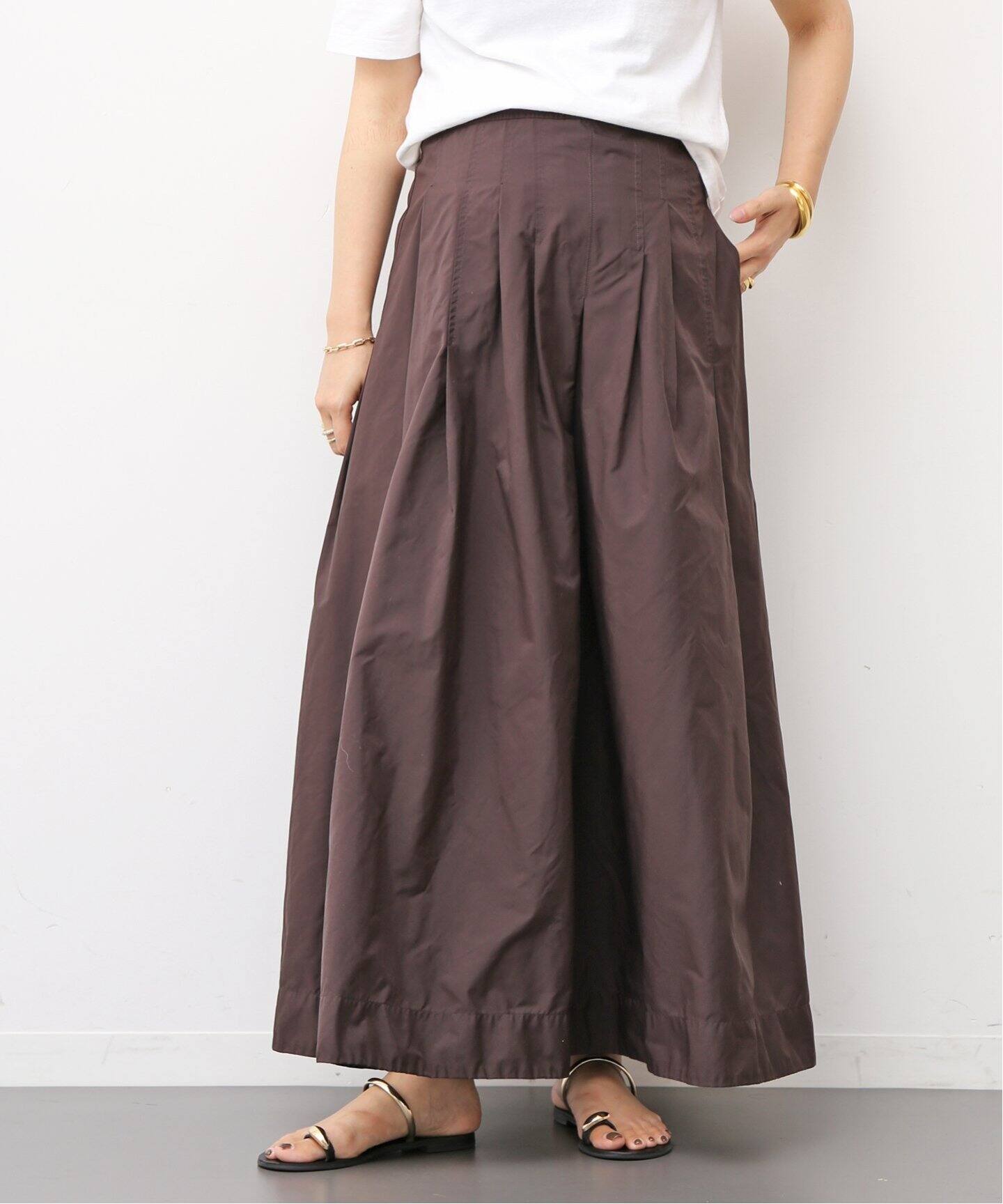 WASHED TUCK スカート（ロング・マキシ丈スカート）｜Deuxieme Classe 