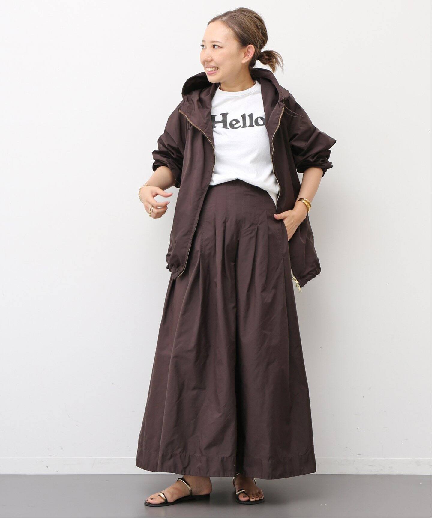 WASHED TUCK スカート（ロング・マキシ丈スカート）｜Deuxieme Classe 
