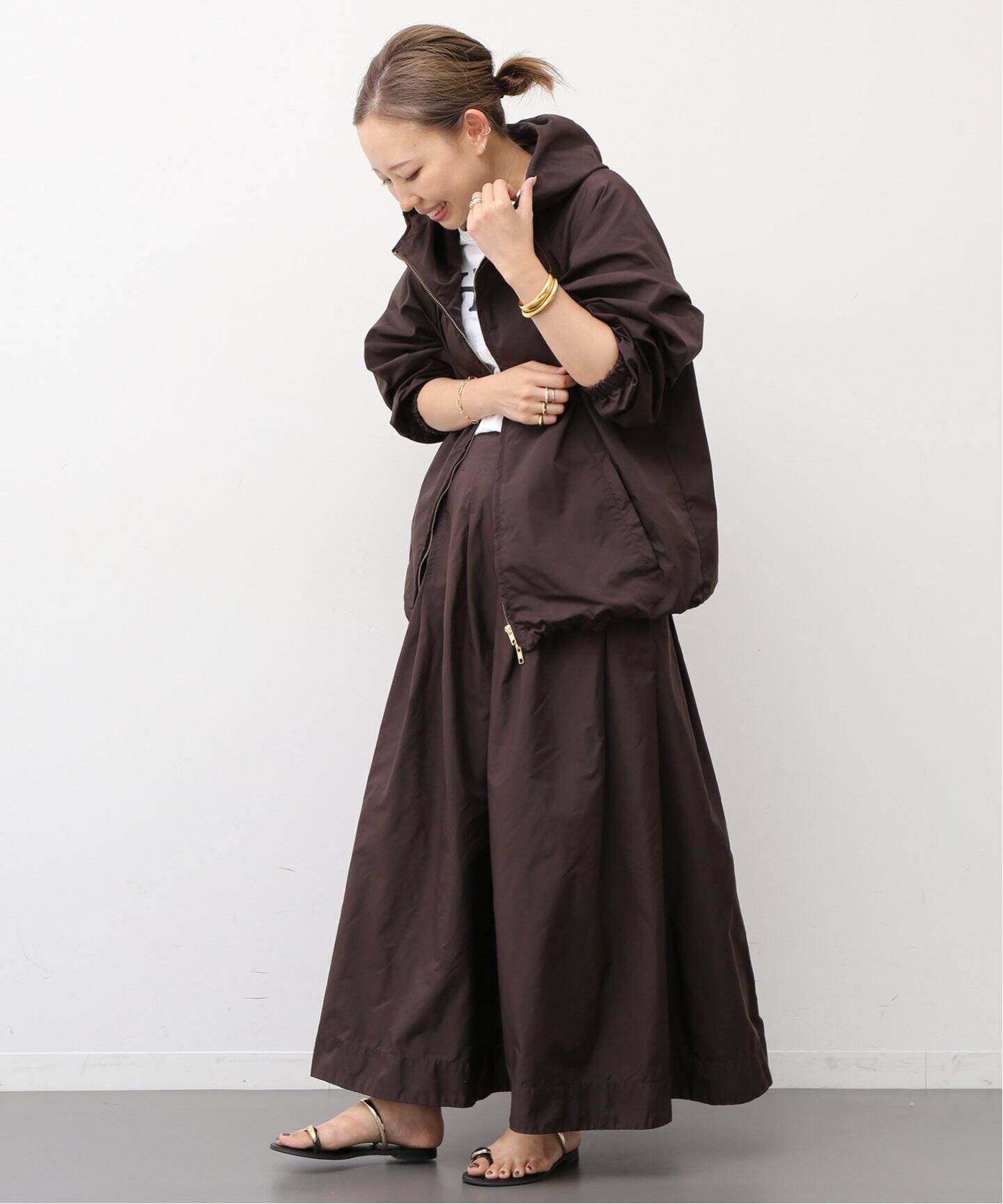 WASHED TUCK スカート（ロング・マキシ丈スカート）｜Deuxieme Classe  