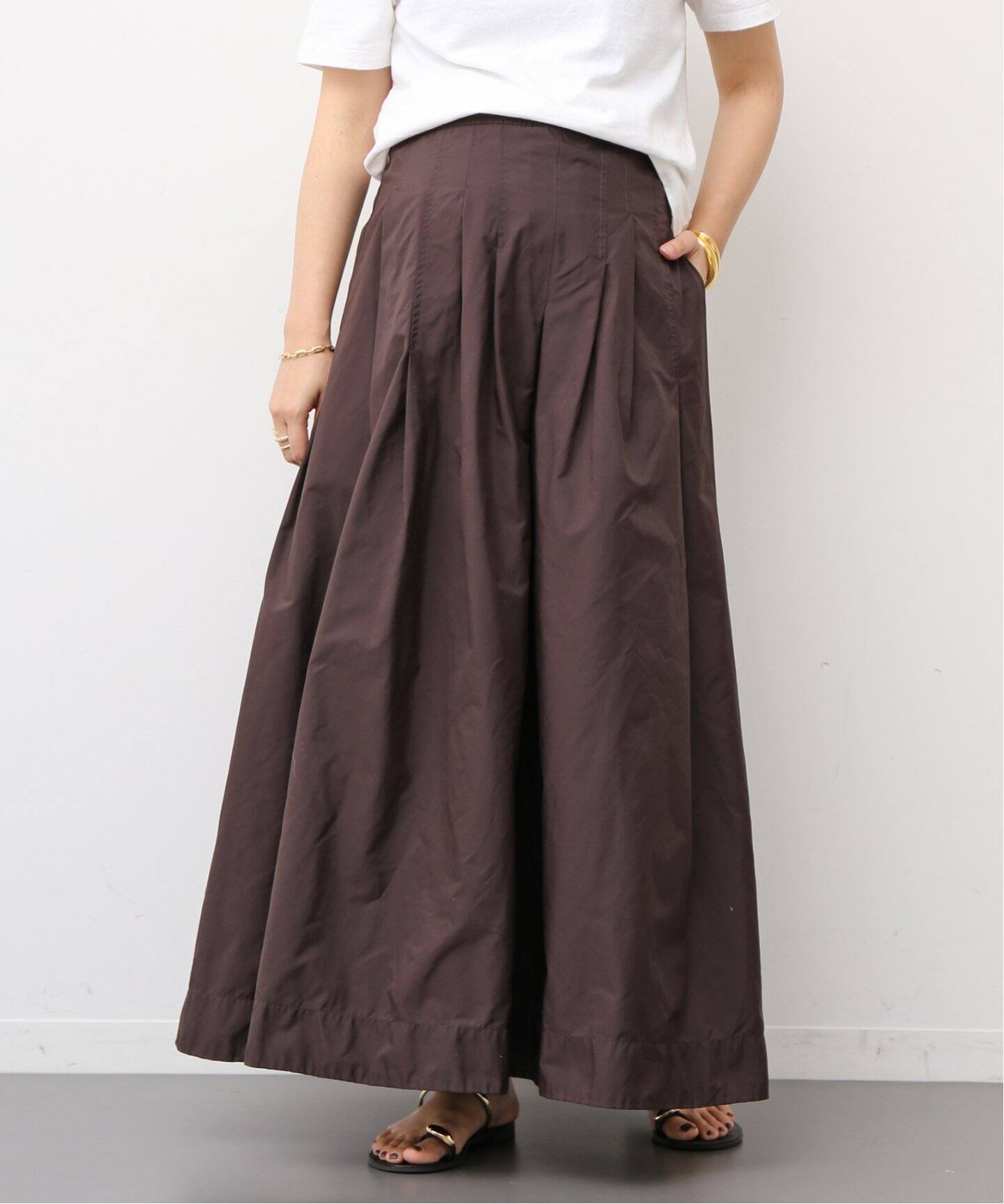 WASHED TUCK スカート（ロング・マキシ丈スカート）｜Deuxieme Classe  