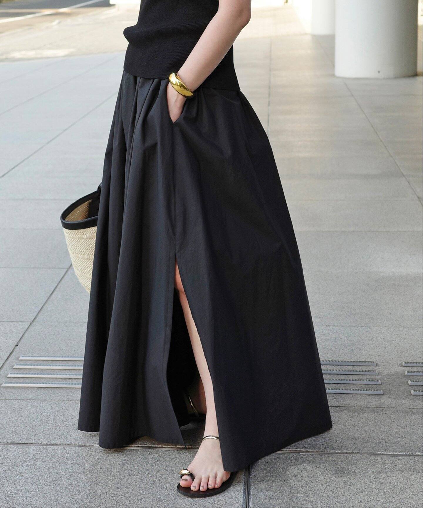 追加*pleasantly スカート（ロング・マキシ丈スカート）｜Deuxieme  