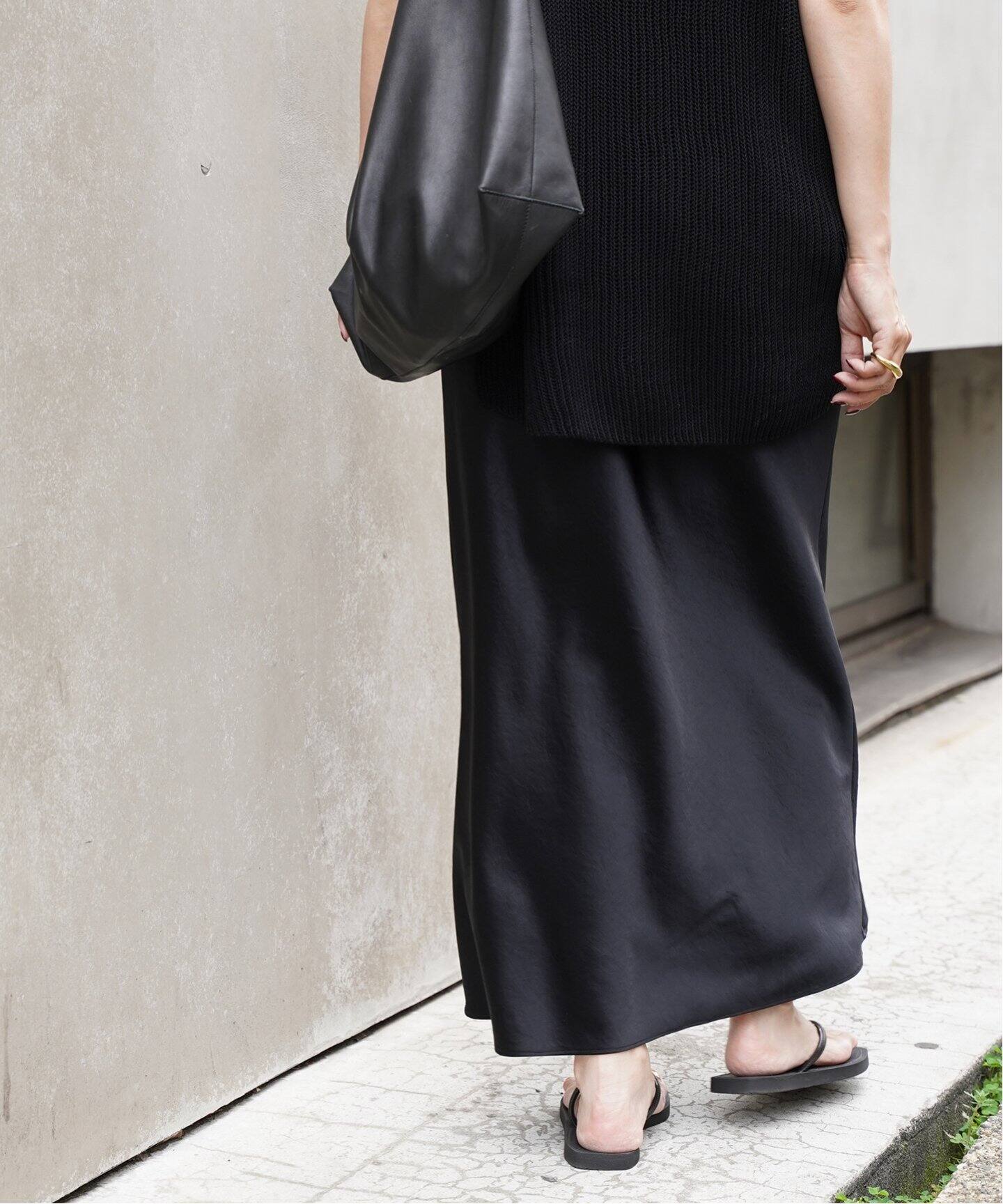 Deuxieme Classe バックサテンフレアスカート （追加》サテンフレア  