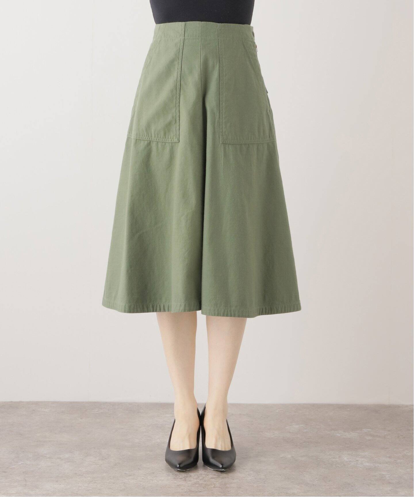 MADISONBLUE/マディソンブルー】 FATIGUE フレアスカート L.oz BS  