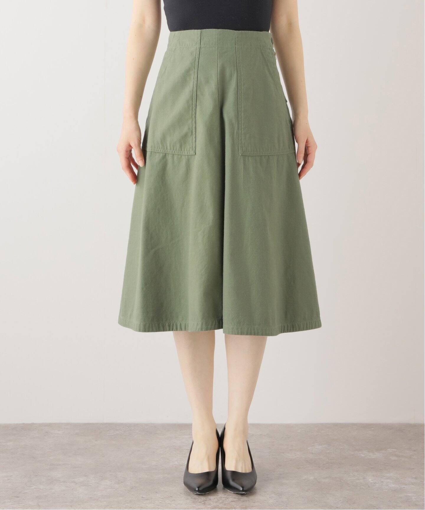 MADISONBLUE/マディソンブルー】 FATIGUE フレアスカート L.oz BS  