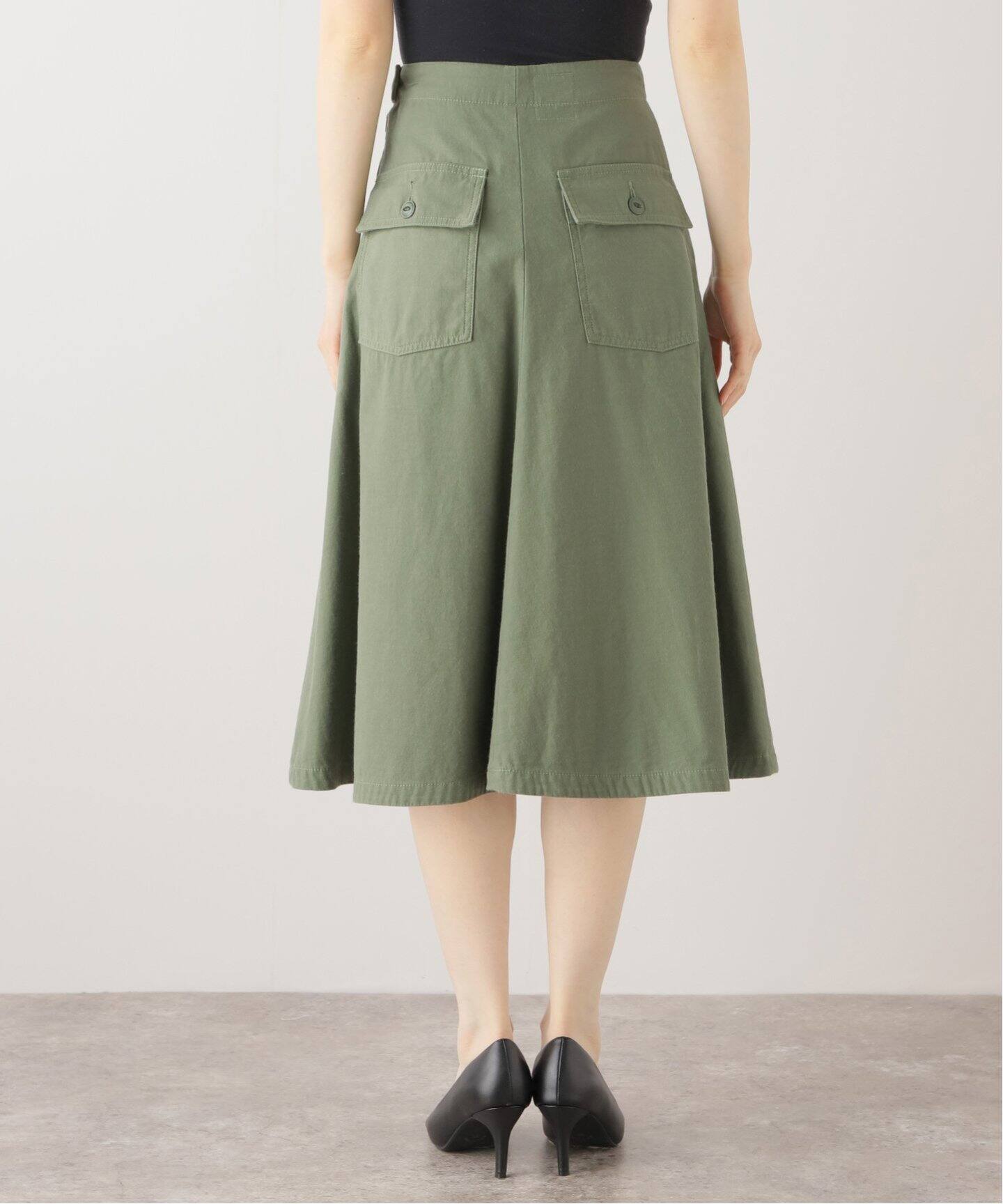 MADISONBLUE/マディソンブルー】 FATIGUE フレアスカート L.oz BS  