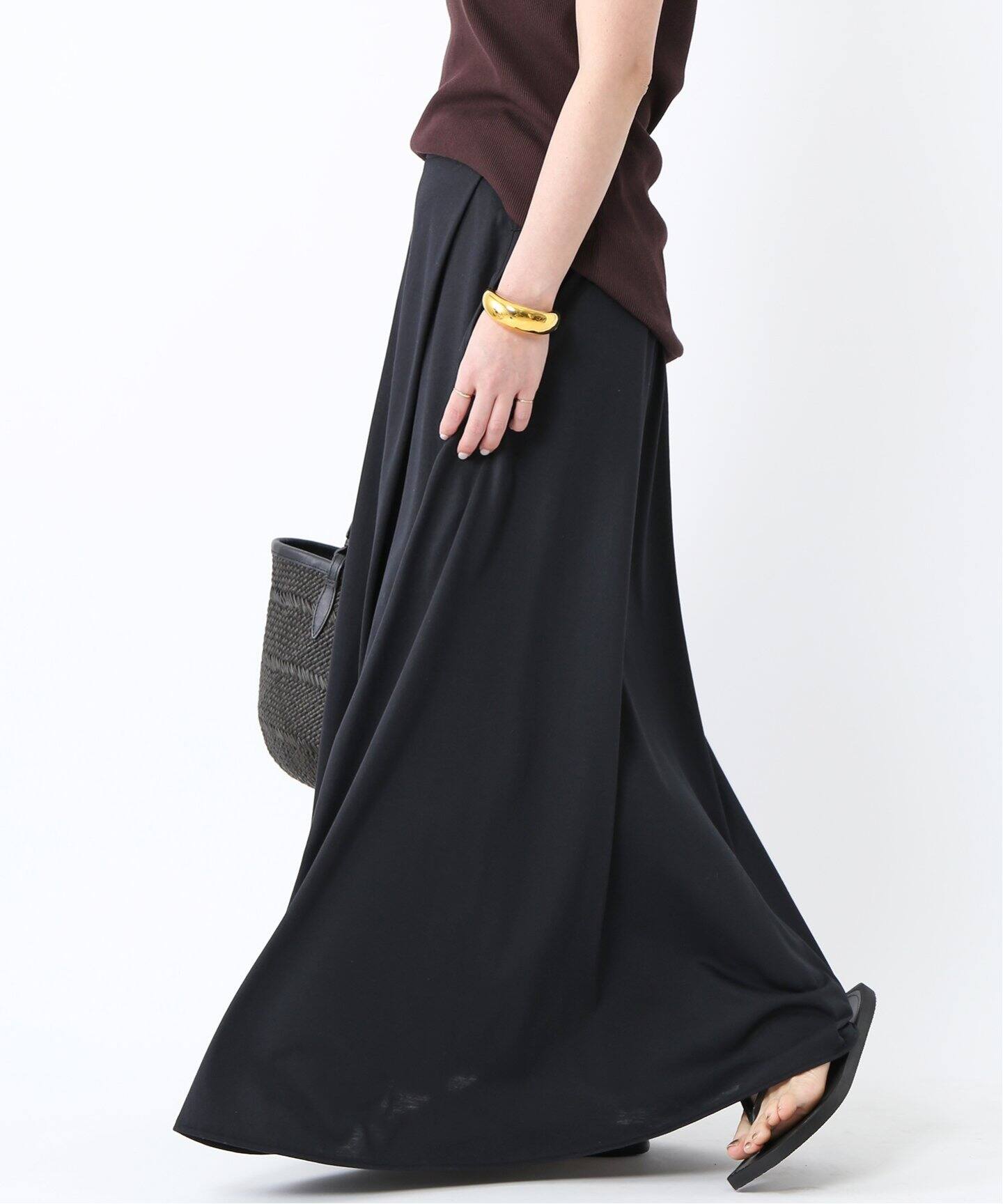 COGTHEBIGSMOKE/コグ ザ ビッグスモーク】 HALO SEMI-FLARE SKIRT 