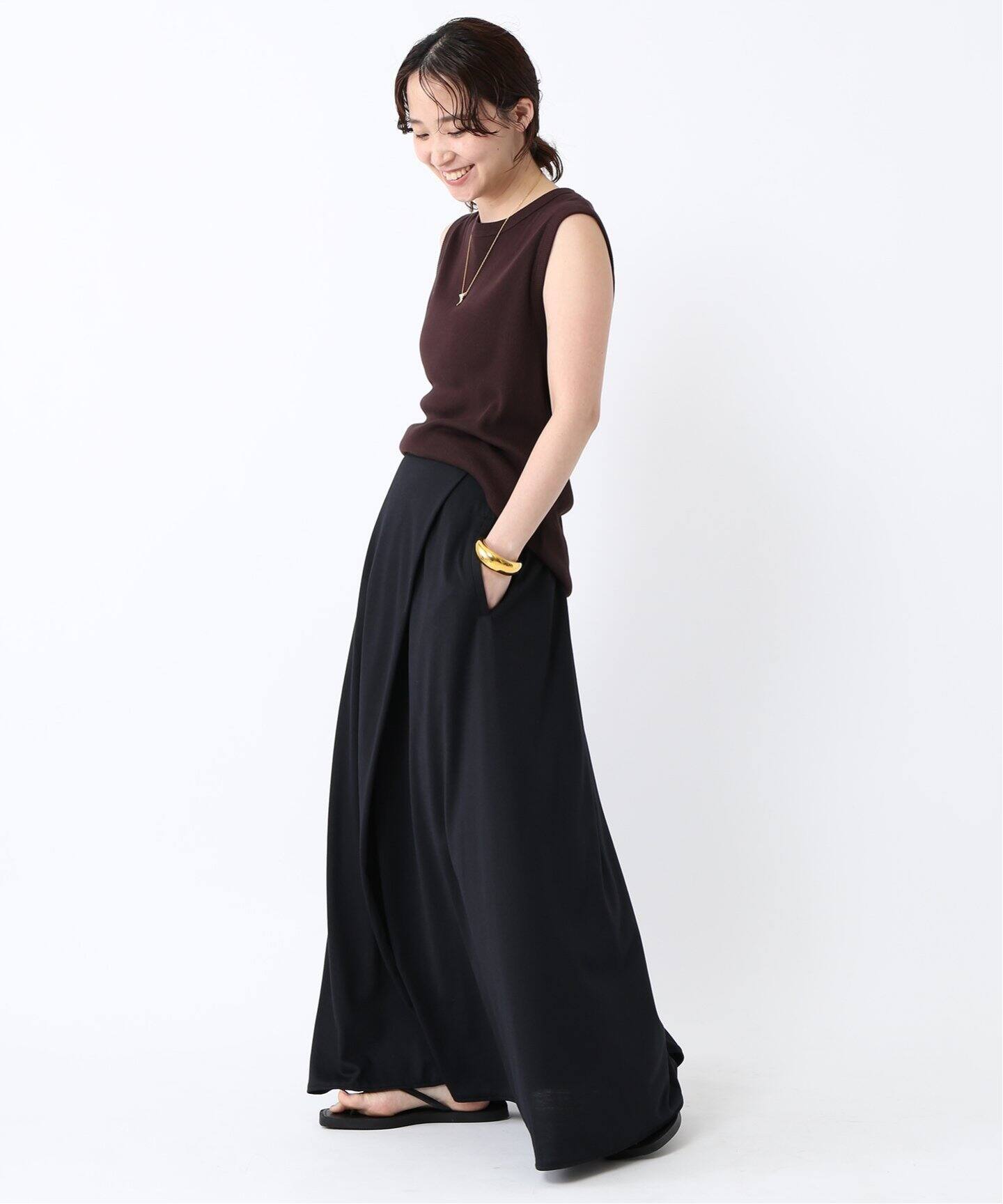 COGTHEBIGSMOKE/コグ ザ ビッグスモーク】 HALO SEMI-FLARE SKIRT 