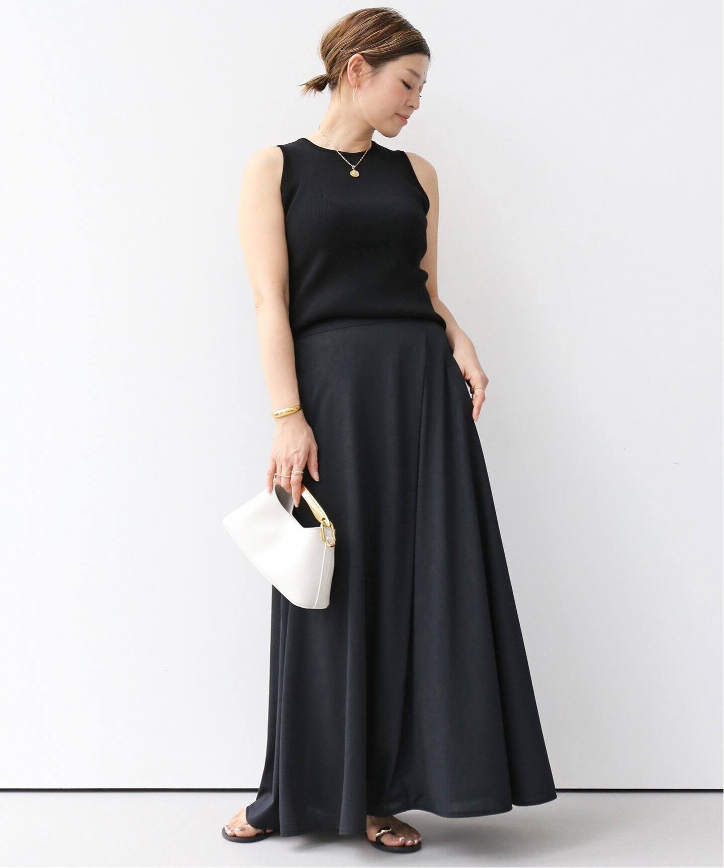 COGTHEBIGSMOKE/コグ ザ ビッグスモーク】 HALO SEMI-FLARE SKIRT 