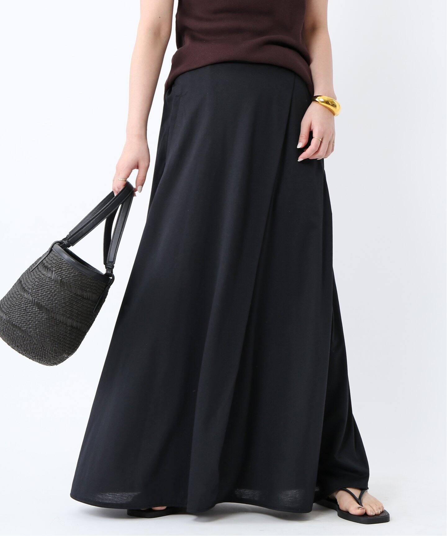 COGTHEBIGSMOKE/コグ ザ ビッグスモーク】 HALO SEMI-FLARE SKIRT  