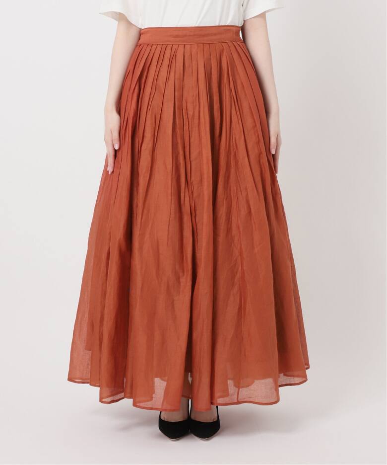 MARILYN MOON/マリリンムーン】 TUCK TECHNIGUE SHEER SKIRT（ロング  