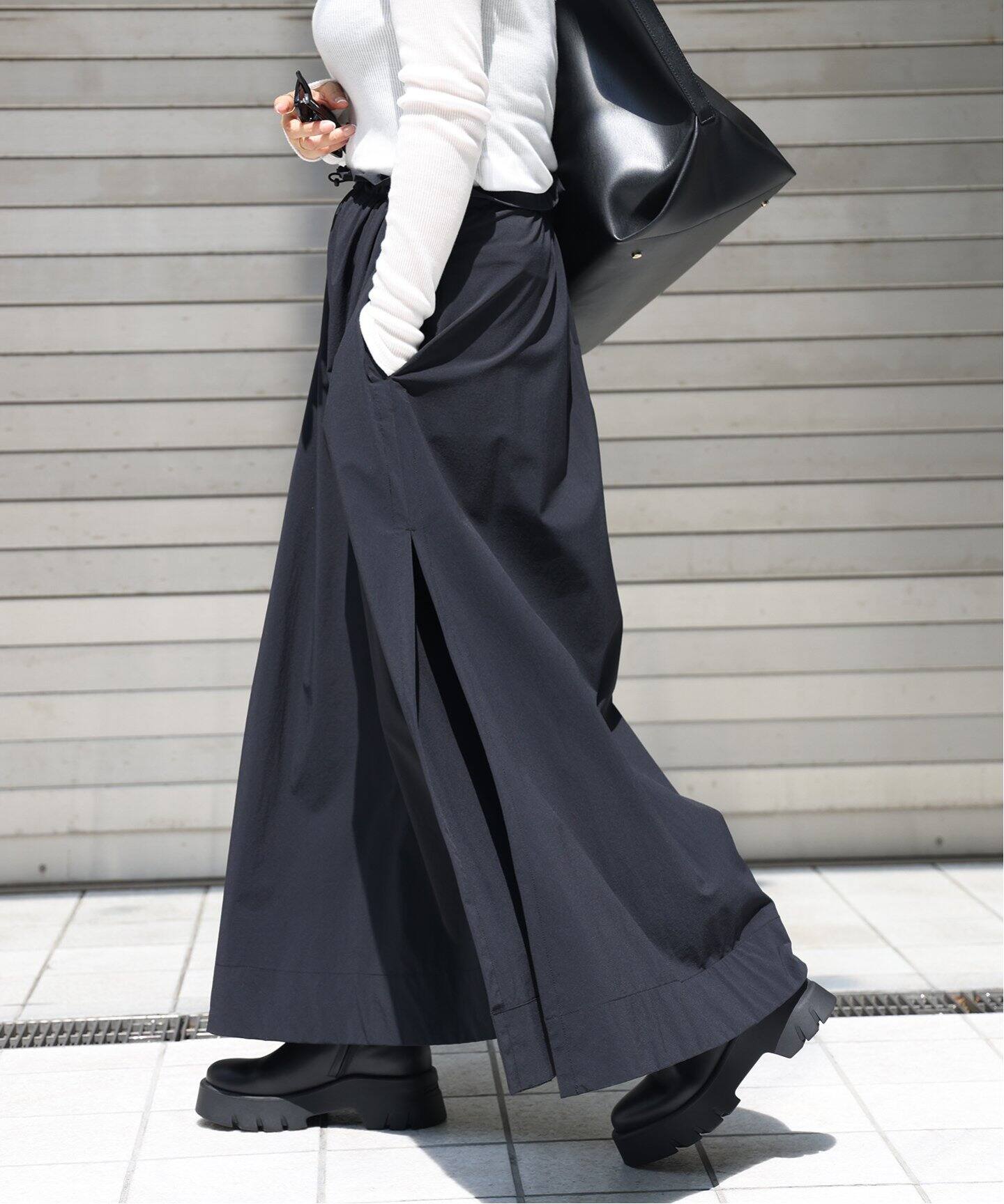 CELERI/セルリ】GATHER マキシスカート（ロング・マキシ丈スカート  