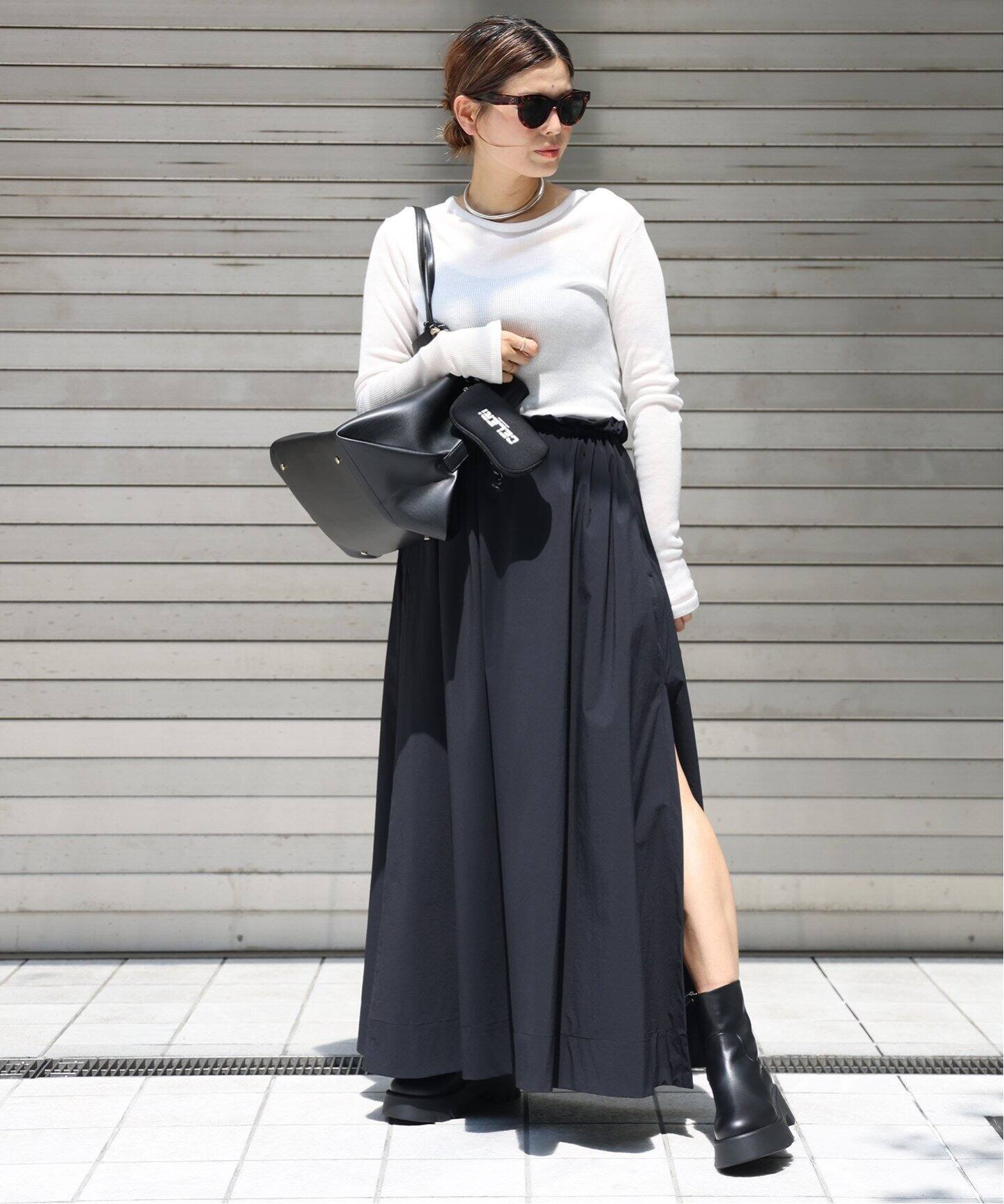 CELERI/セルリ】GATHER マキシスカート（ロング・マキシ丈スカート  