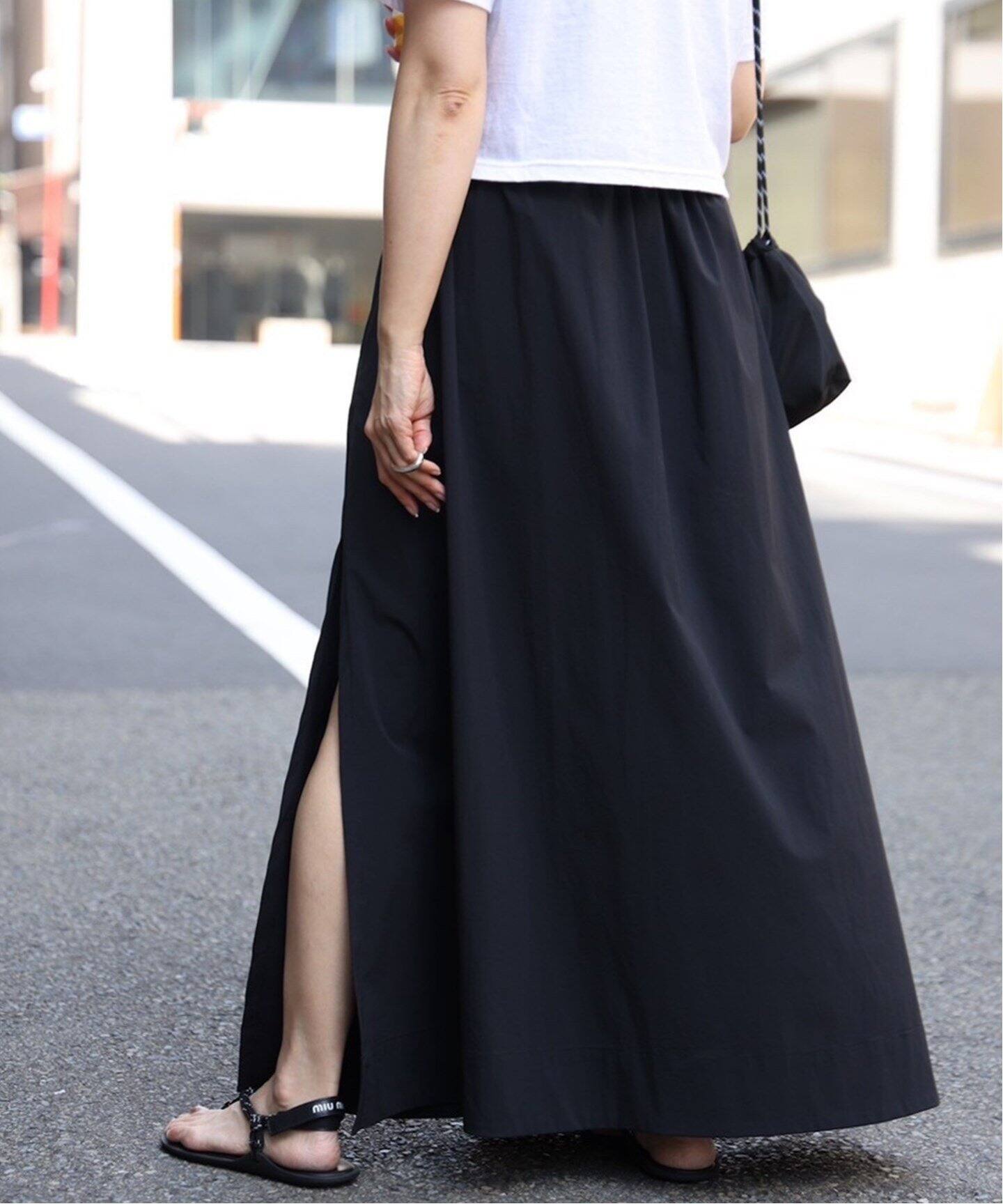 CELERI/セルリ】GATHER マキシスカート（ロング・マキシ丈スカート  