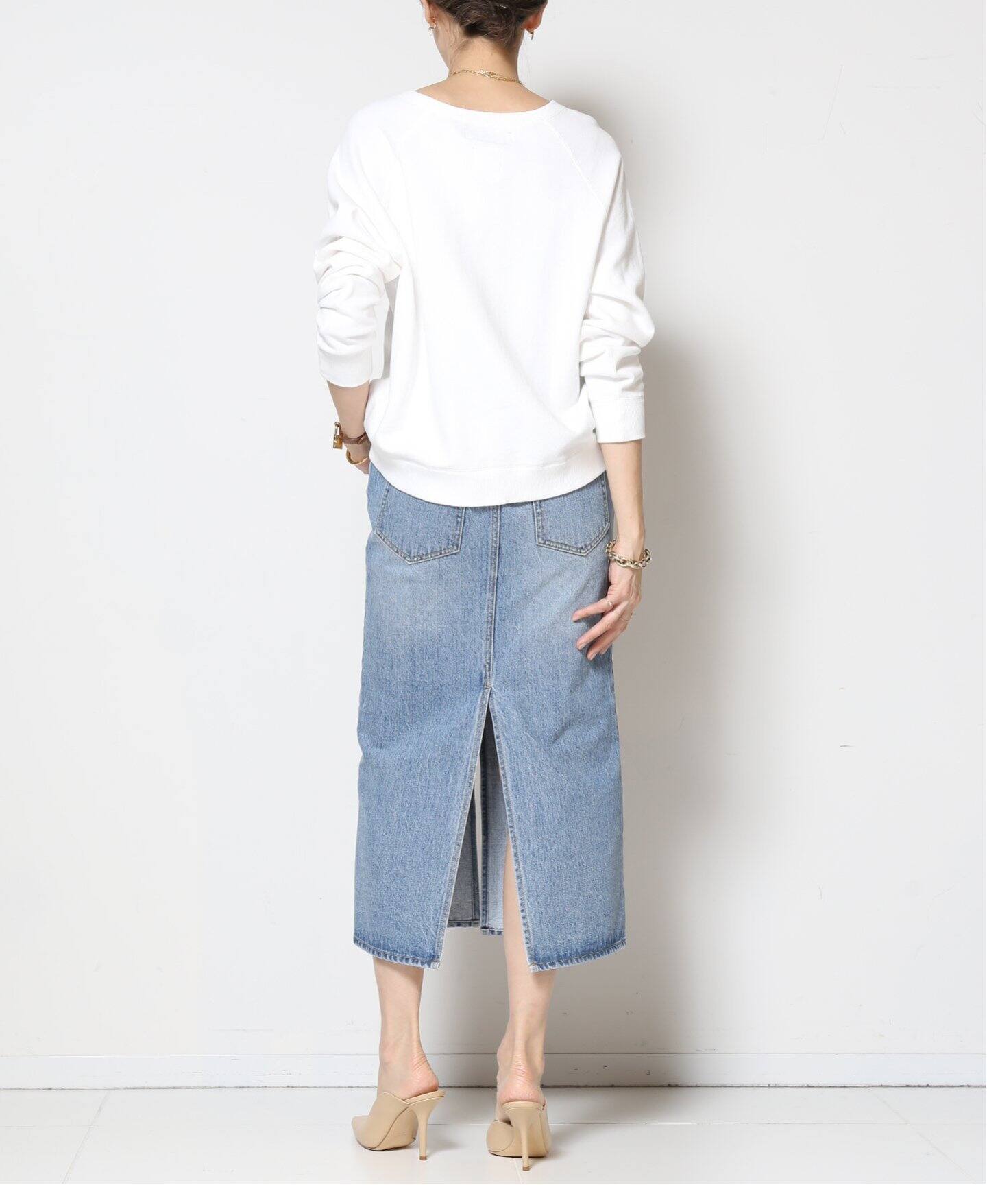 DENIM W Slit スカート（デニムスカート）｜MUSE de Deuxieme Classe  