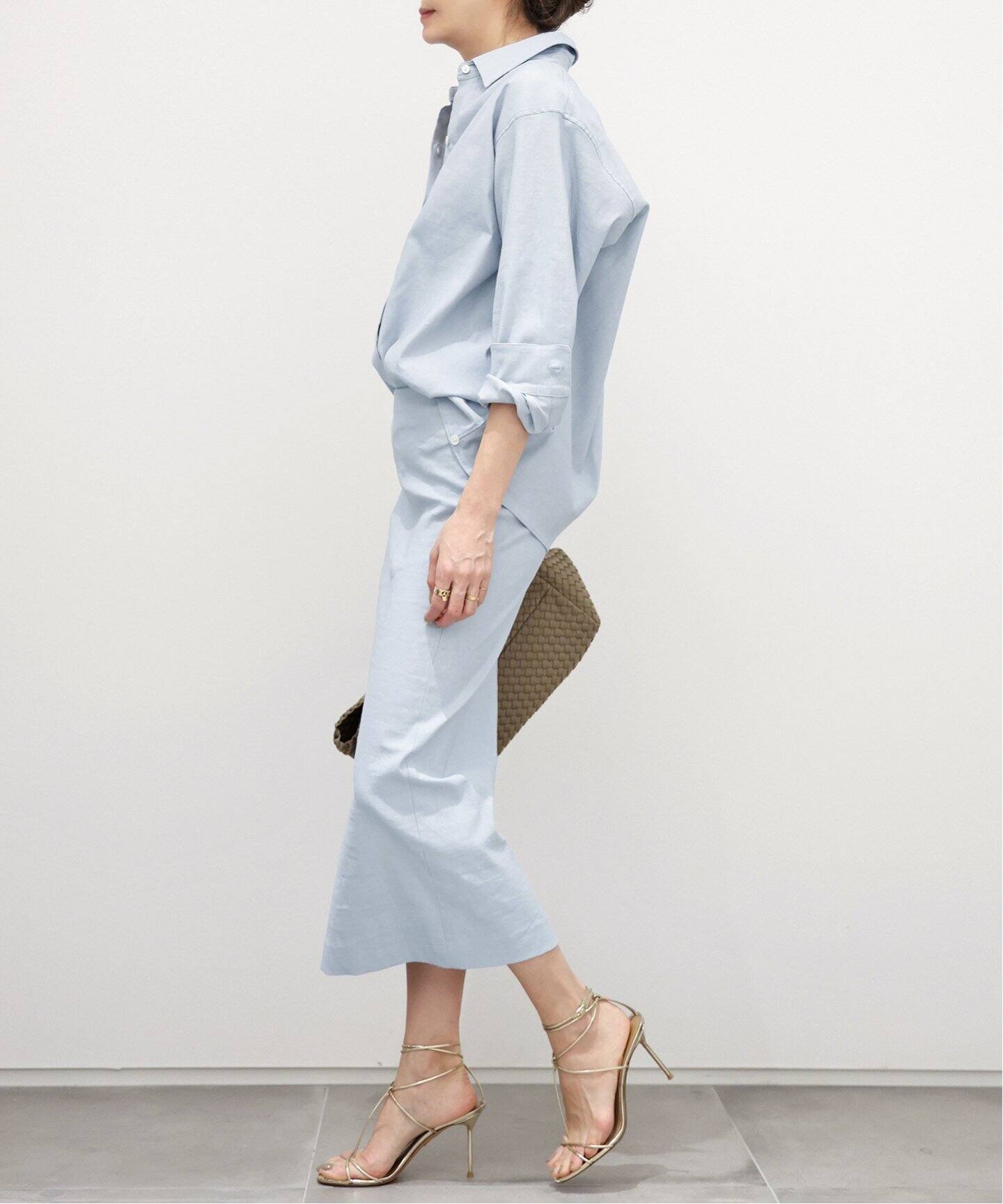 美品✨麻Deuxieme Classestretch twillタイトスカート
