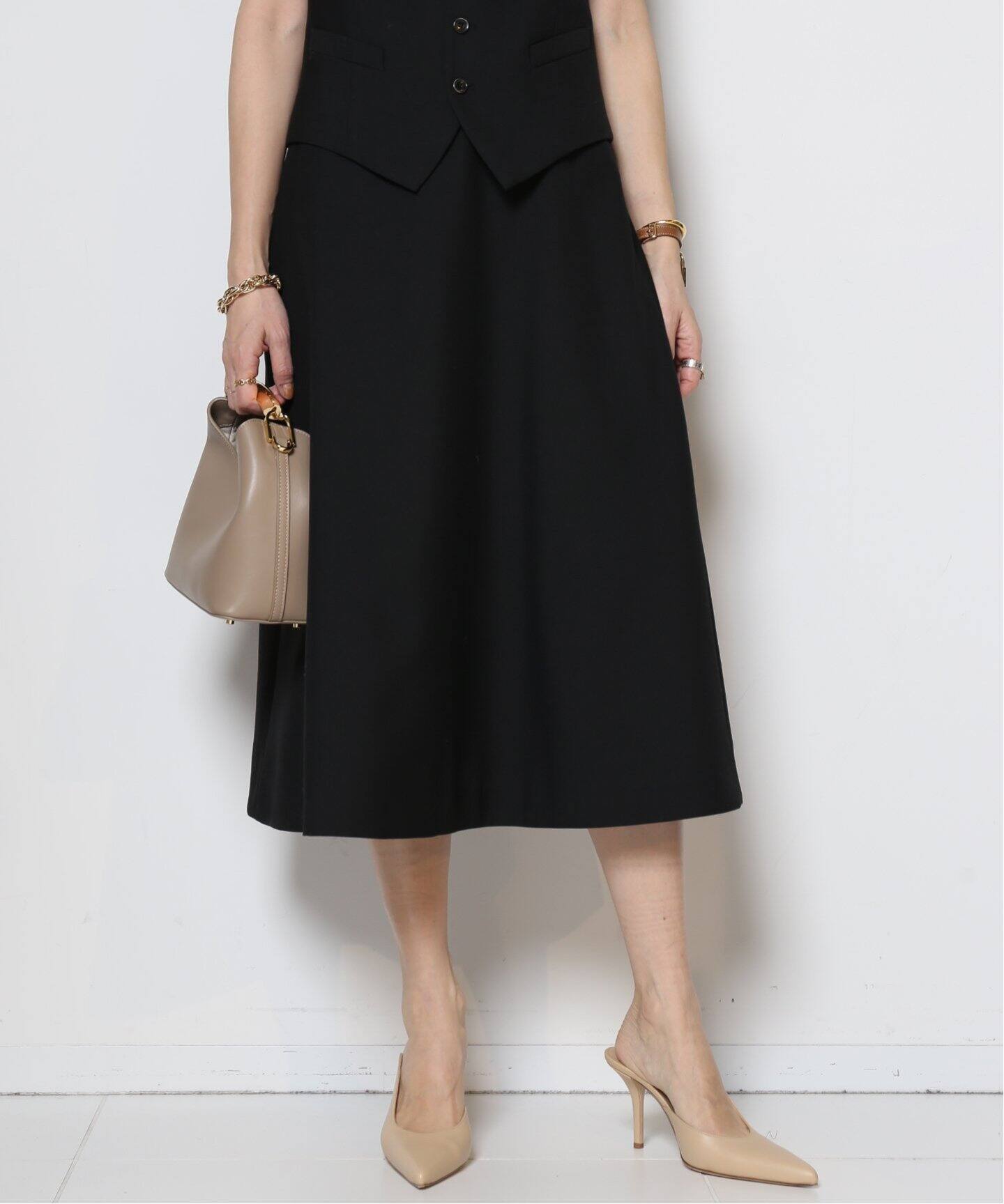 MADISONBLUE/マディソンブルー】FLARE スカート（ロング・マキシ丈  