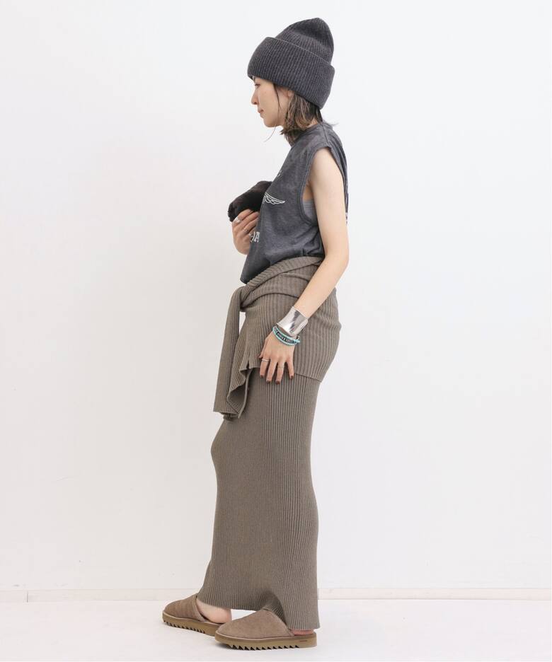 Boucle Slit Long Skirt（その他スカート）｜L 
