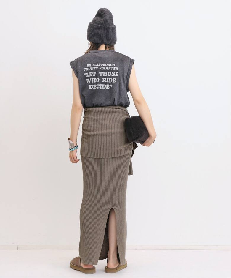 Boucle Slit Long Skirt（その他スカート）｜L 