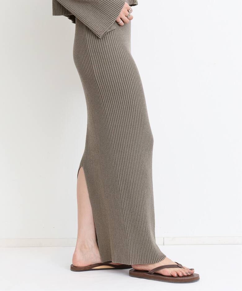 Boucle Slit Long Skirt（その他スカート）｜L 